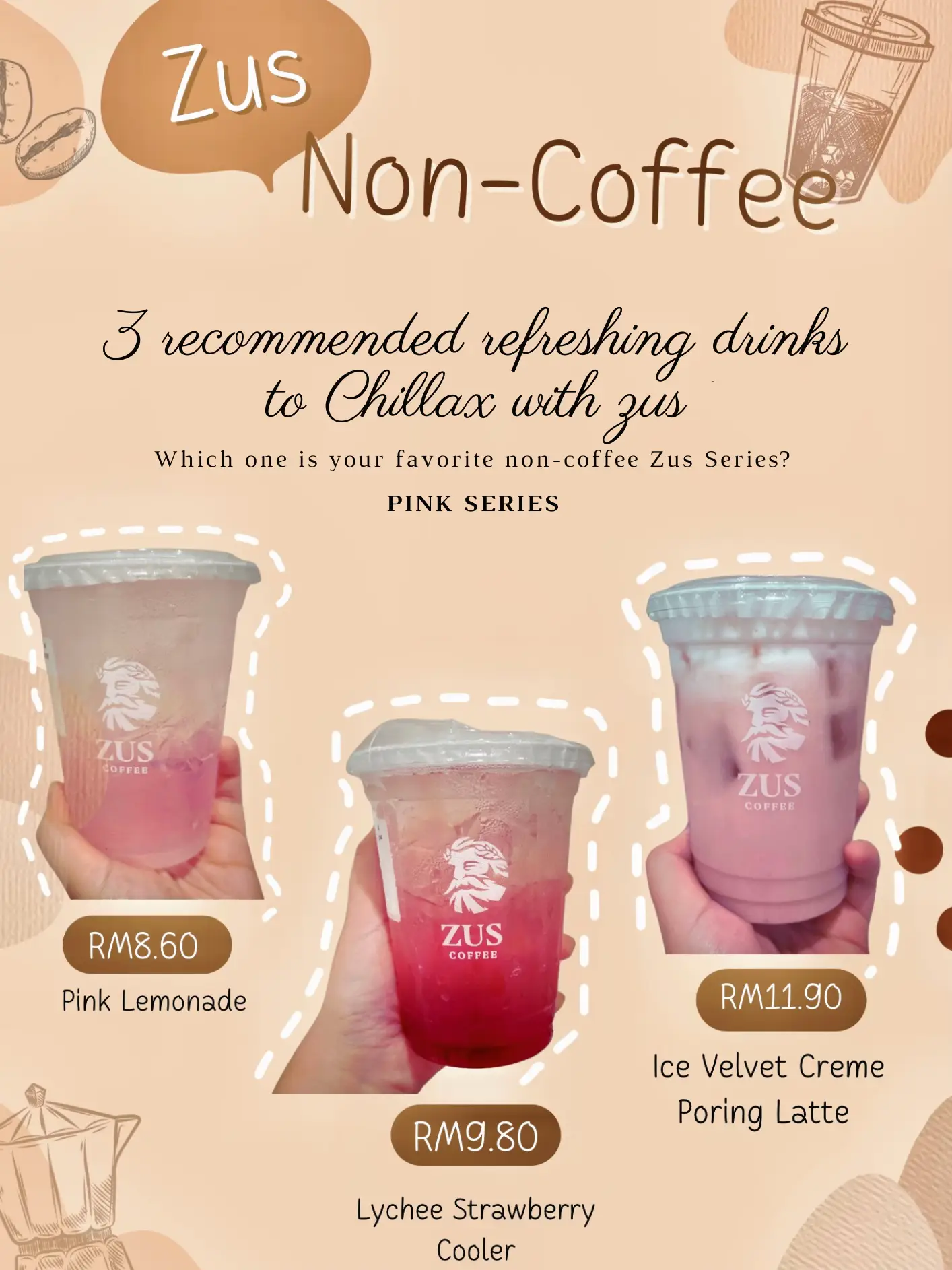 coffee strawberry chiller, coffee drinks