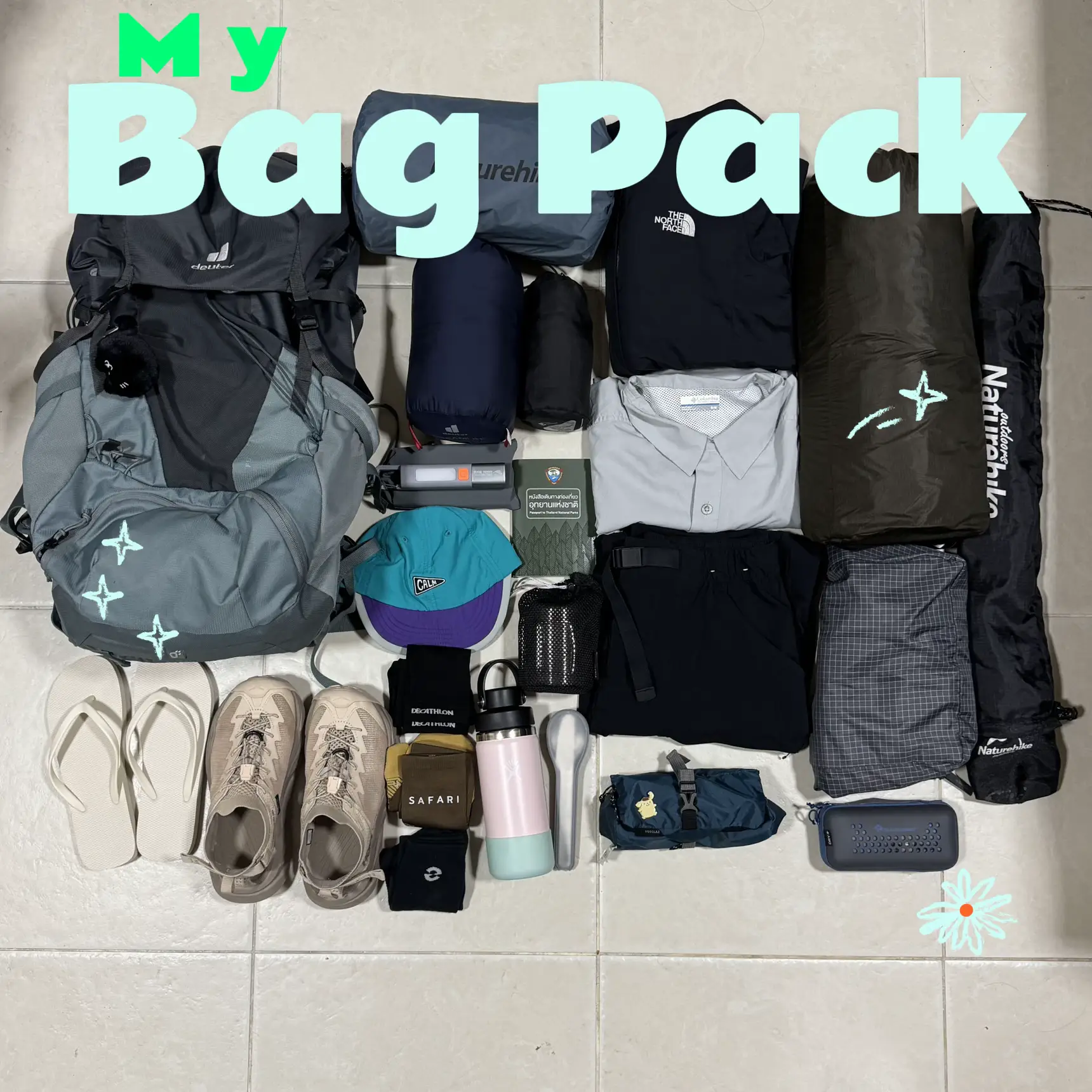 荷物をまとめて、ハイキングに行く準備をしましょう。 🎒🧳 | 𝙢𝙢𝙖𝙖𝙮𝙮が投稿したフォトブック | Lemon8