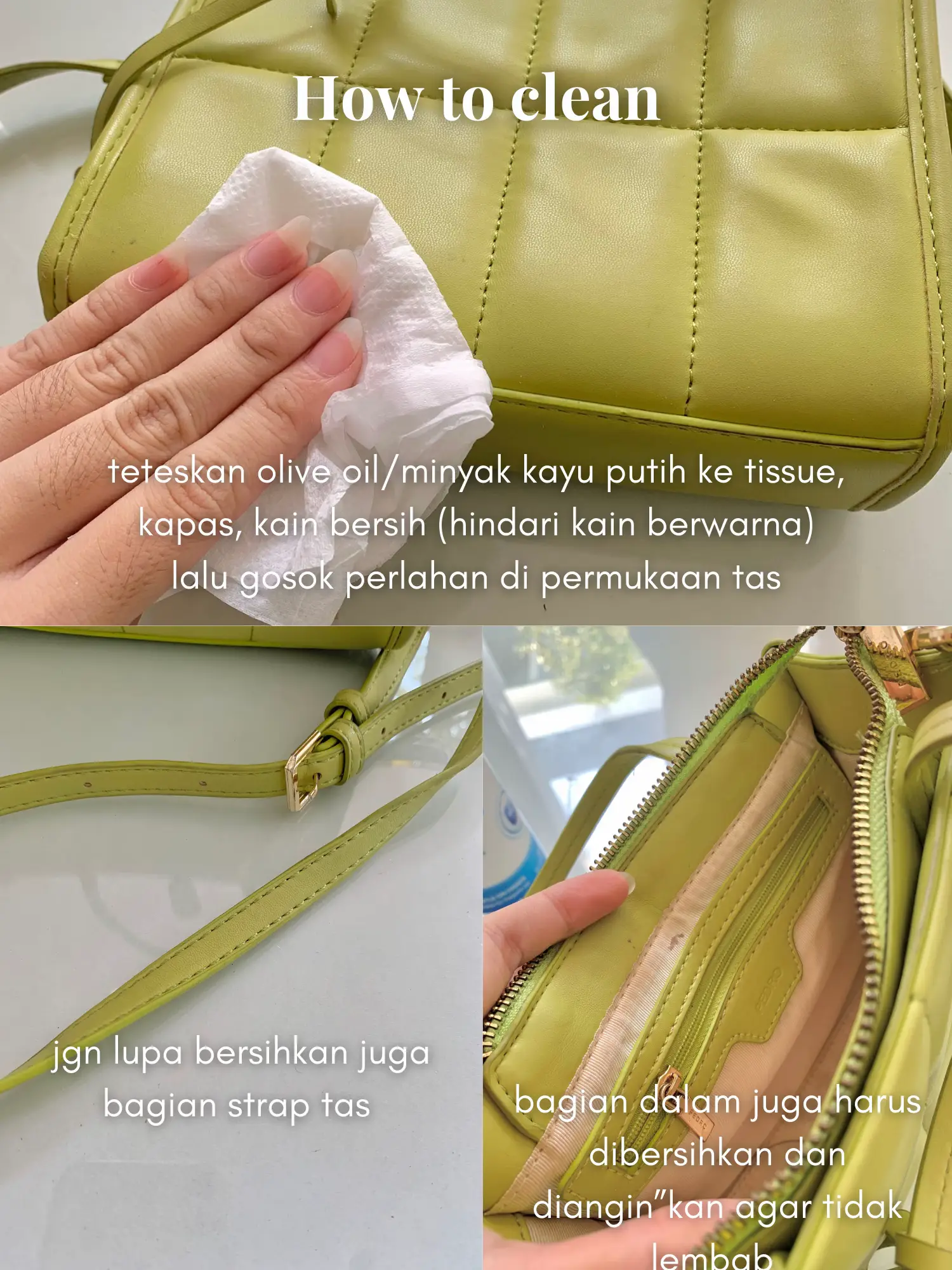 Begini cara membersihkan tas kulit dengan benar ✨, Gallery posted by afril
