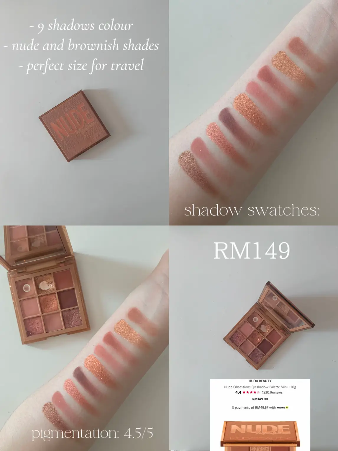 Fair Skin Travel Friendly Eyeshadow🤍🤎 | Galeri disiarkan oleh ijatisshii  | Lemon8