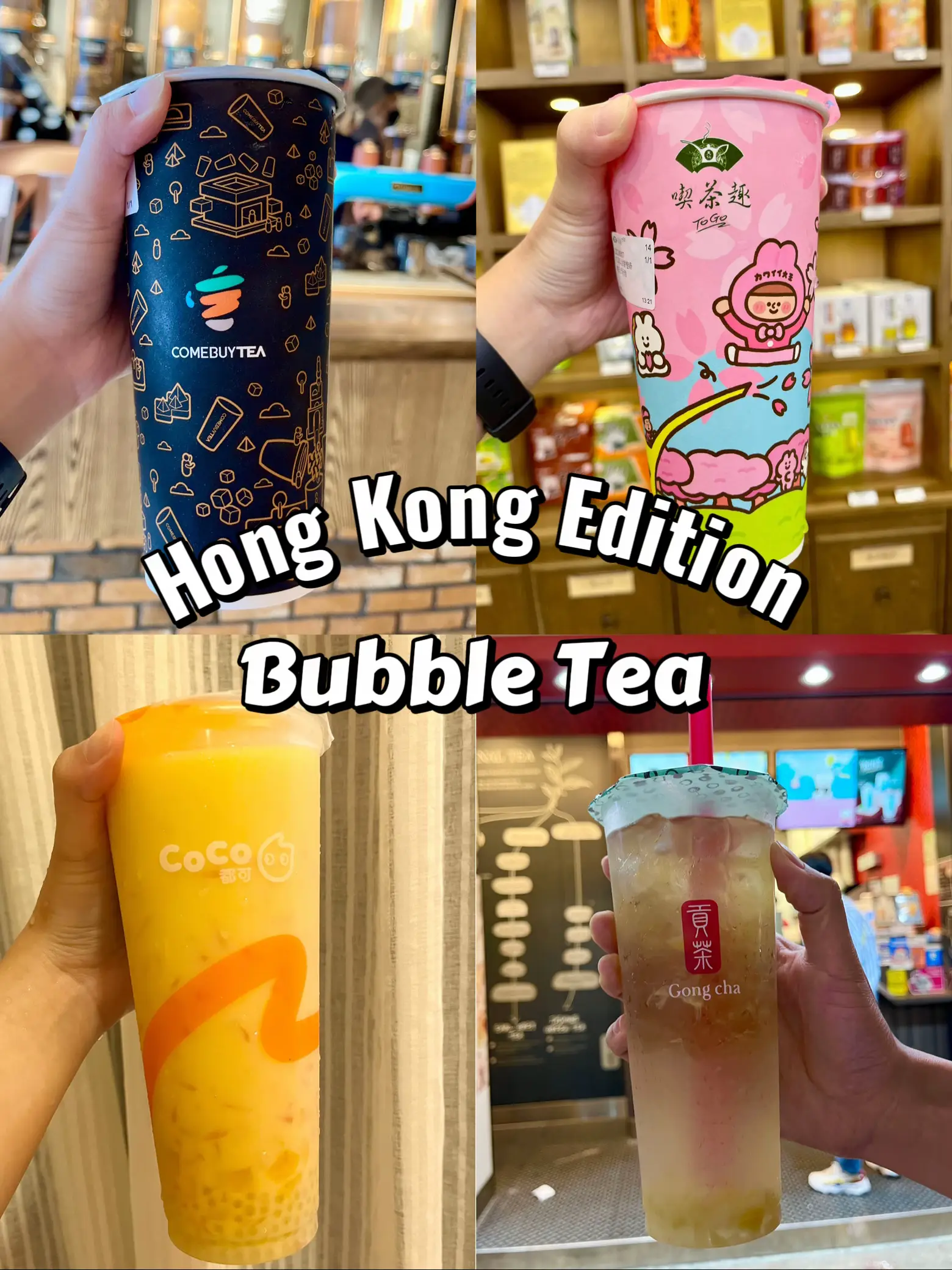 Bubble Tea shops in Hong Kong to check out