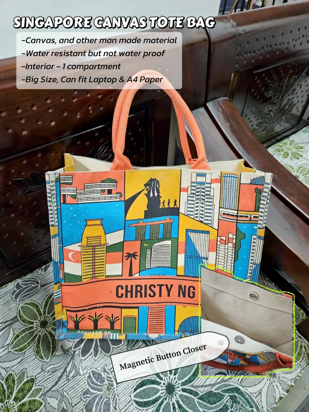 ASMR) Unboxing CHRISTY NG Mini Monogram Canvas Tote! 