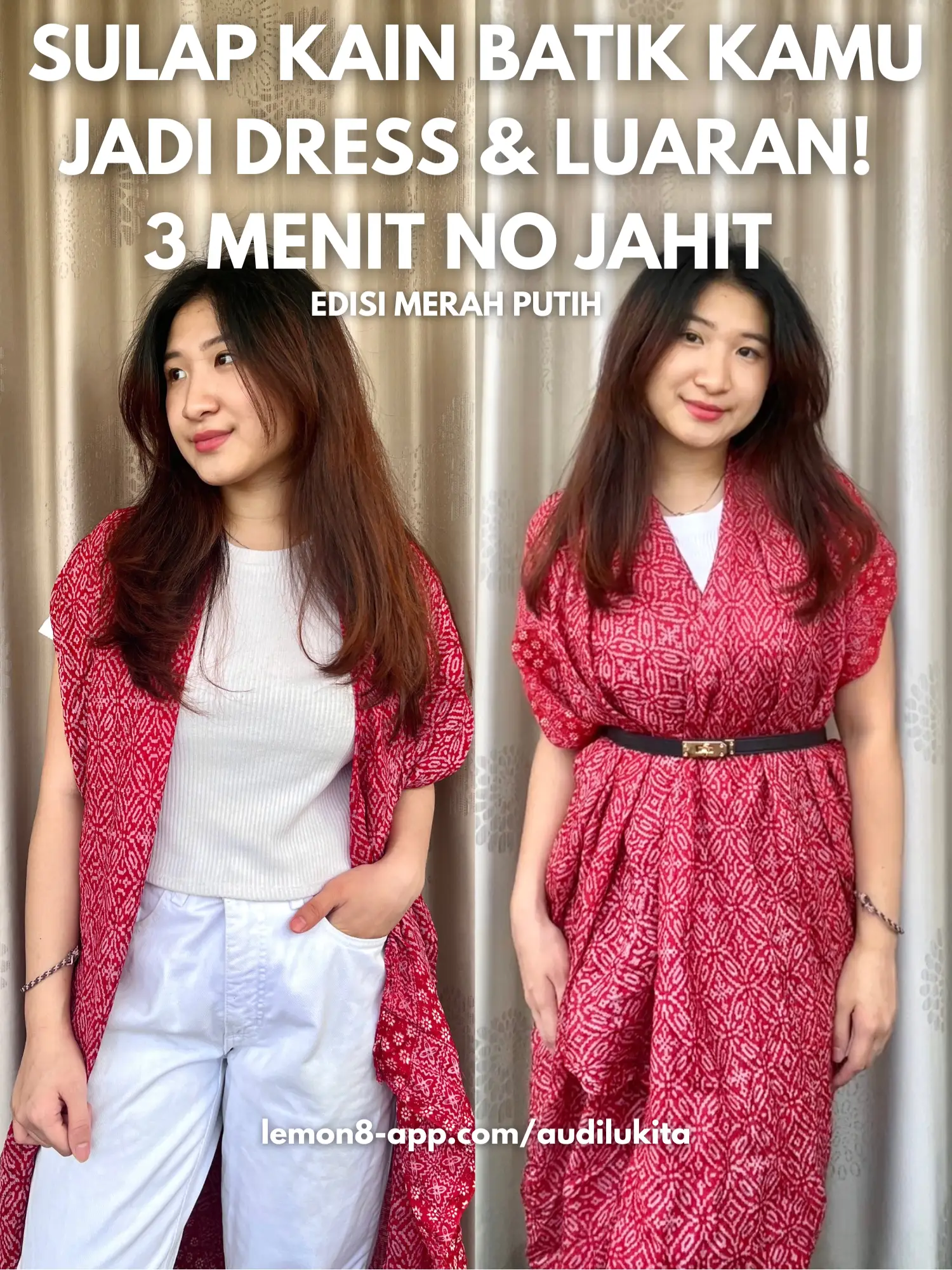 Cara jahit dress on sale simple