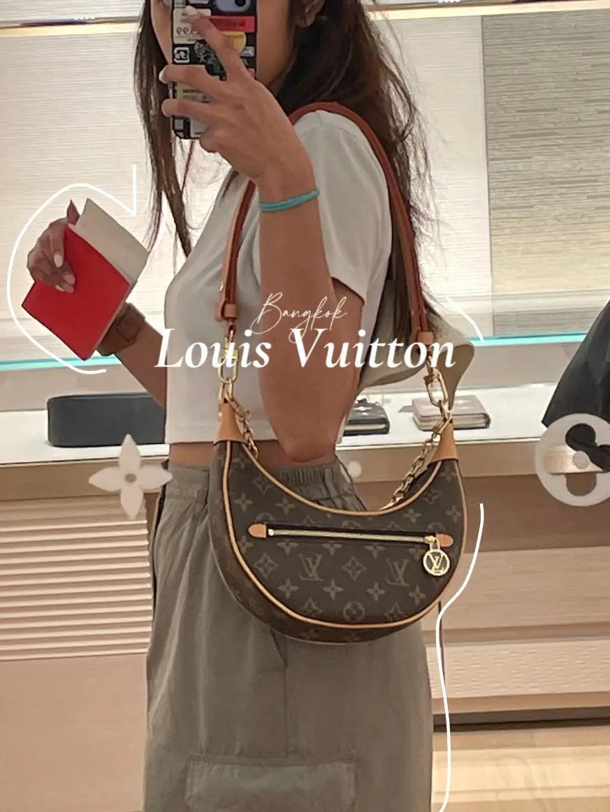Louis Vuitton Loop Hobo GM Size M46311 Monogram Reverse Canvas With pouch  Set