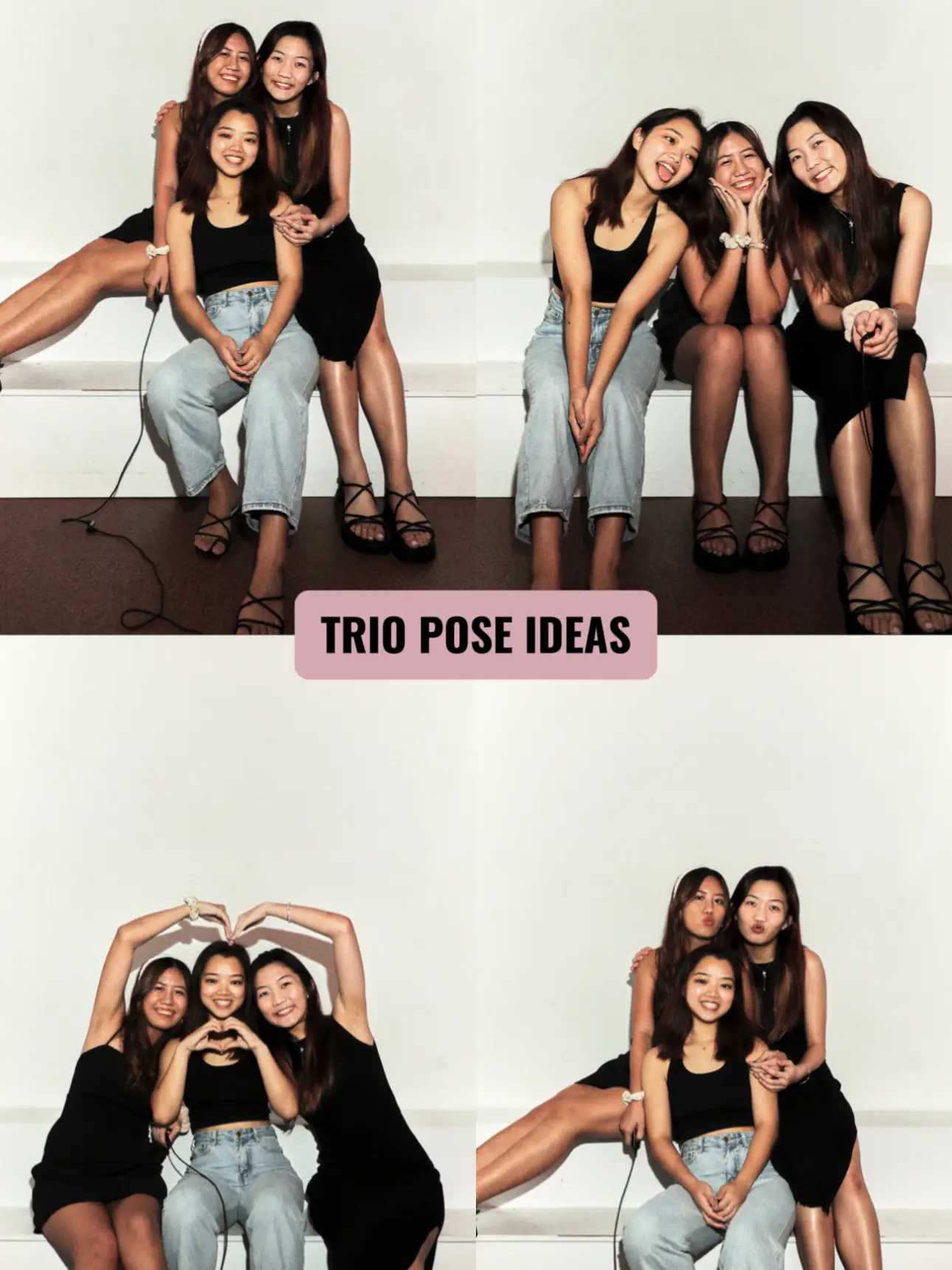 Trio pose ideas you need to try🫶🏼 Tag ur trio #fyp #foryoupage