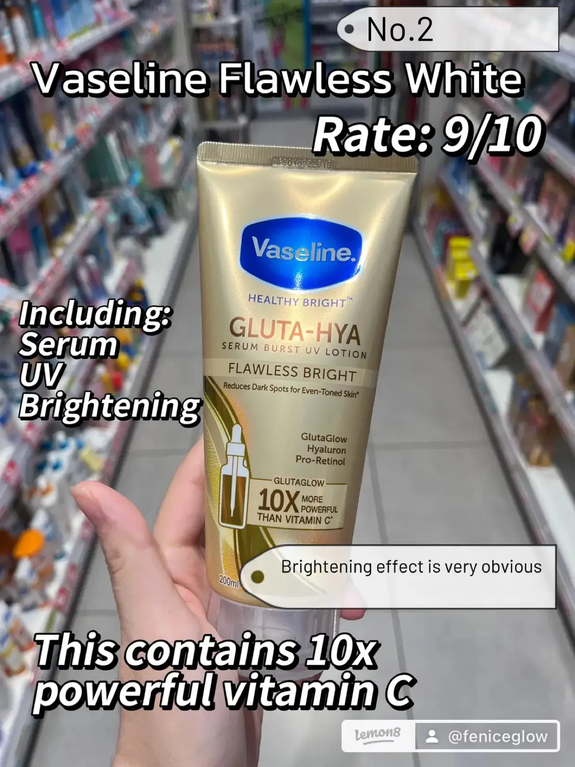 The best ever brightening lotions for massive skin glow💯 Vaseline gluta-hya  lotion review 