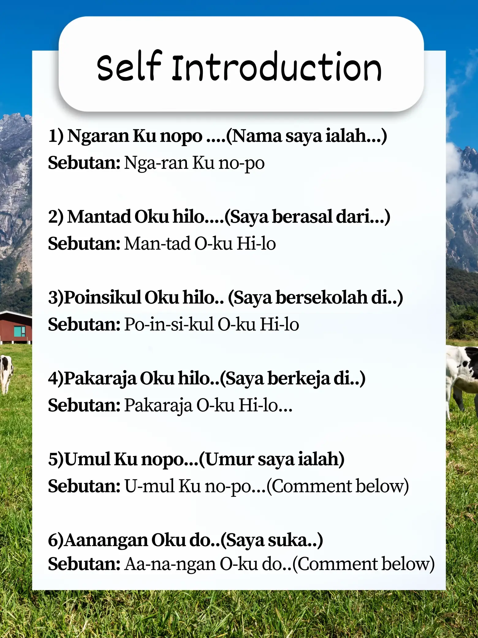 Bahasa Sabah Dusun Translate Malay - Carian Lemon8