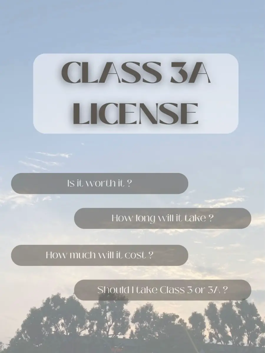 I got my Class 3A license in 4 MONTHS !! | Gallery posted by xuan | Lemon8