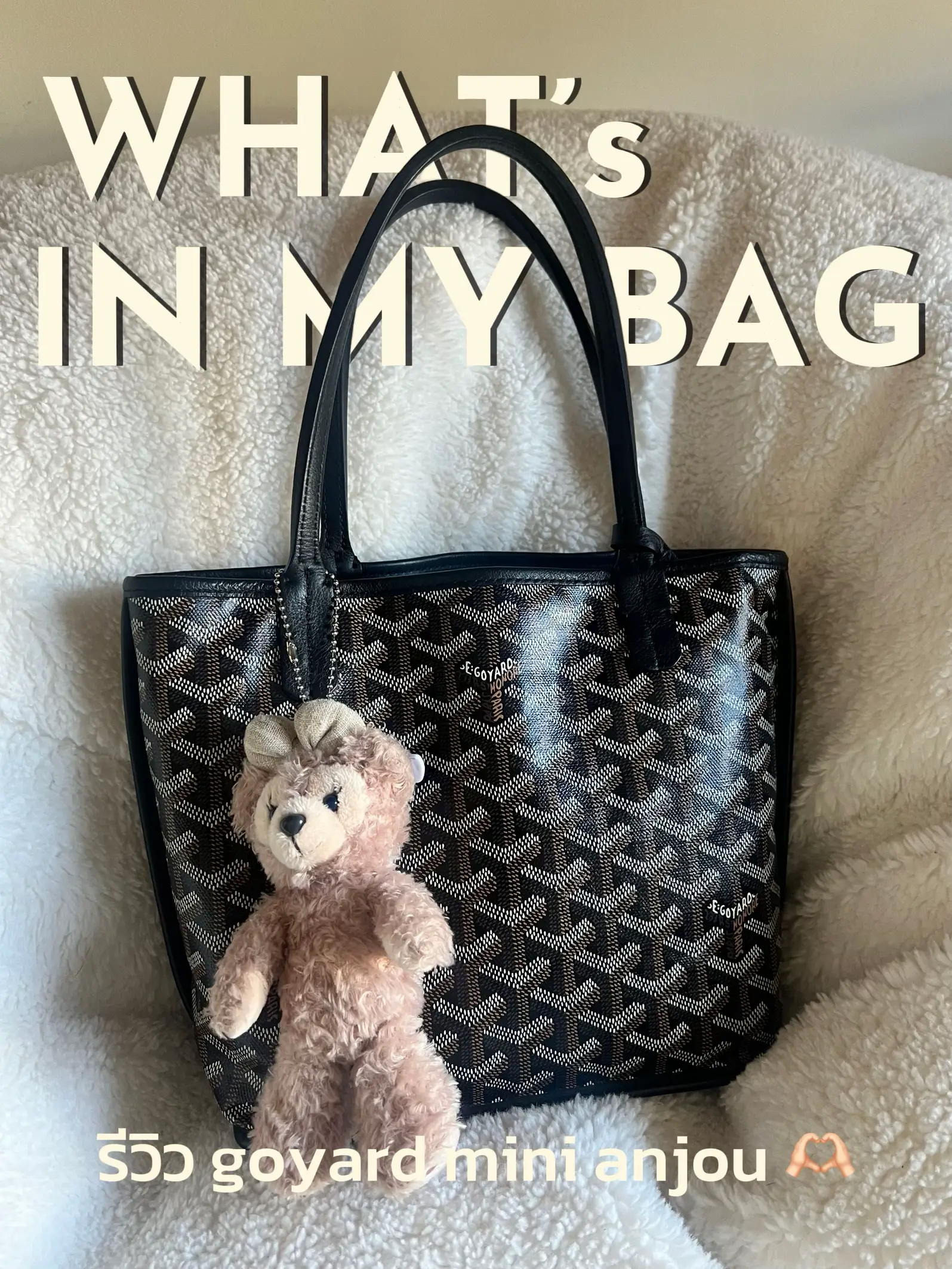 GOYARD MINI ANJOU  what's in my bag? 