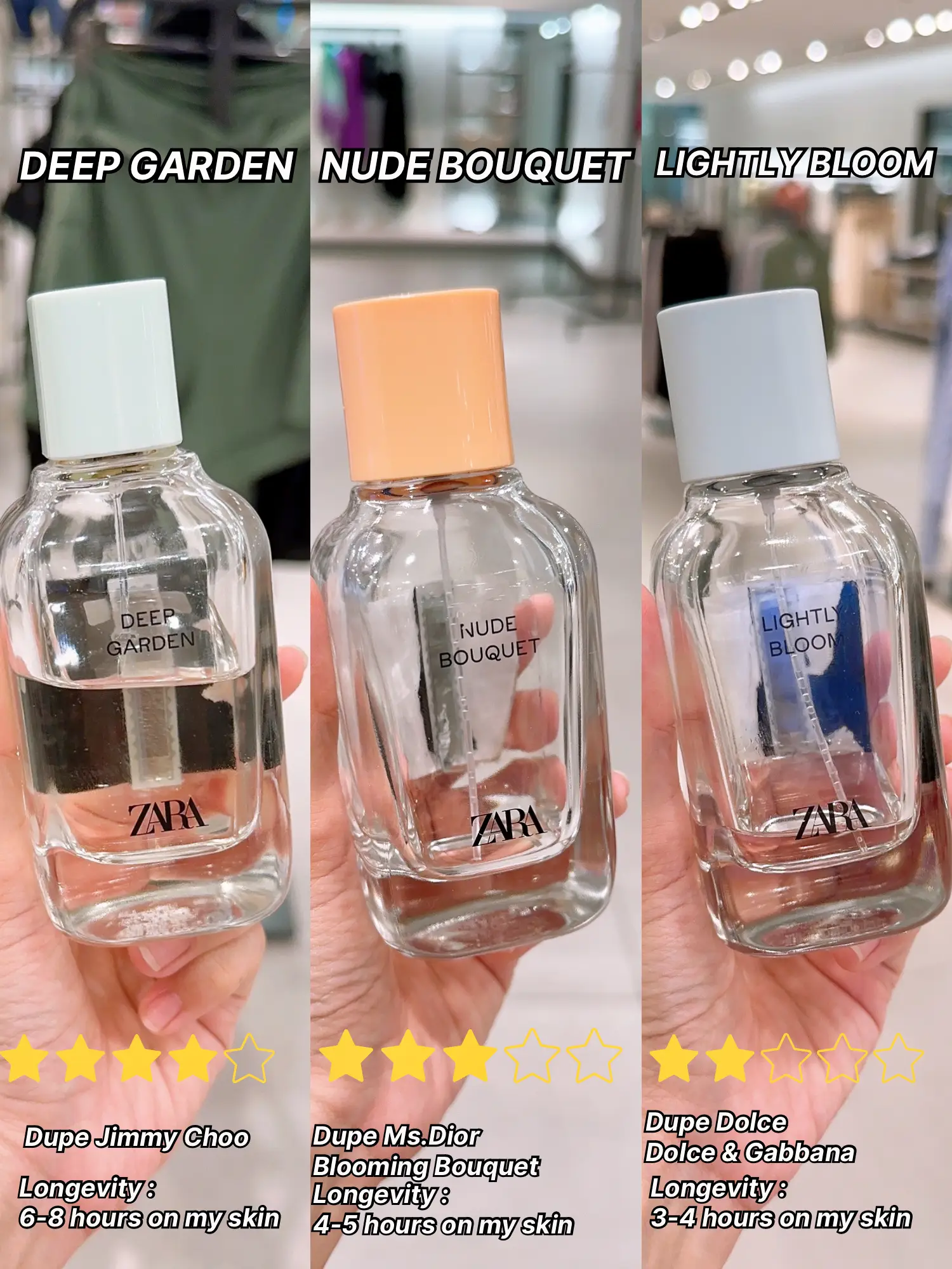 Mini fragrance haul and review, Zara Red Vanilla, Zara Nude Bouquet