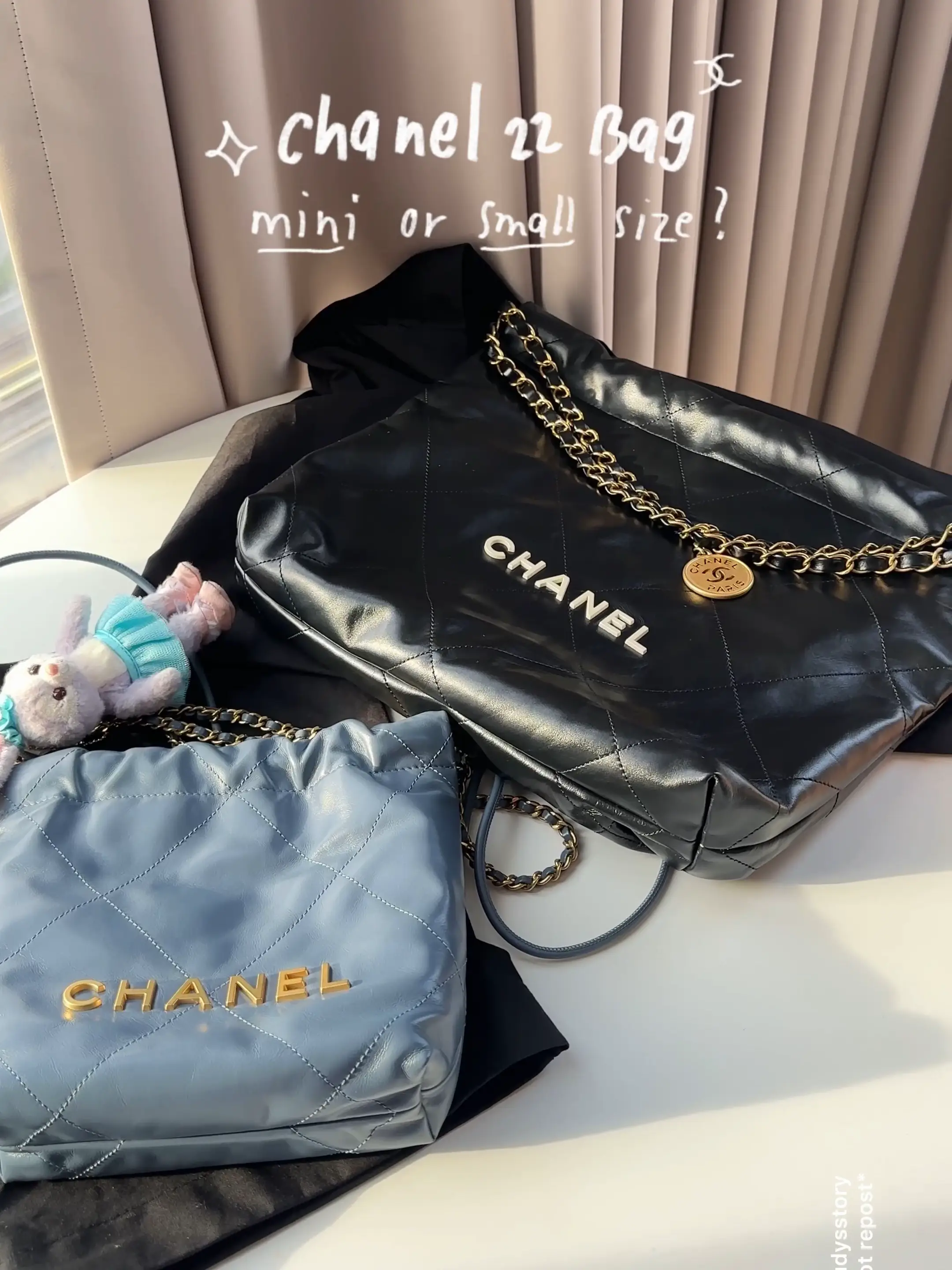 เปรียบเทียบกระเป๋า chanel22 mini กับ small 🥟   ดีทั้งคู่!