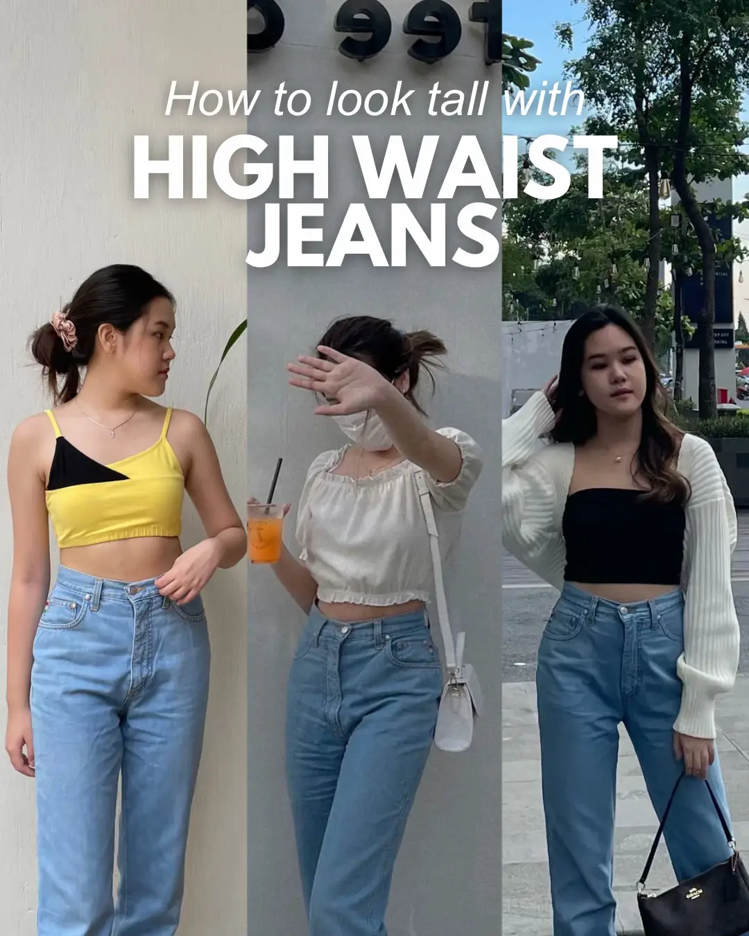 How to Style High Waisted Jeans 