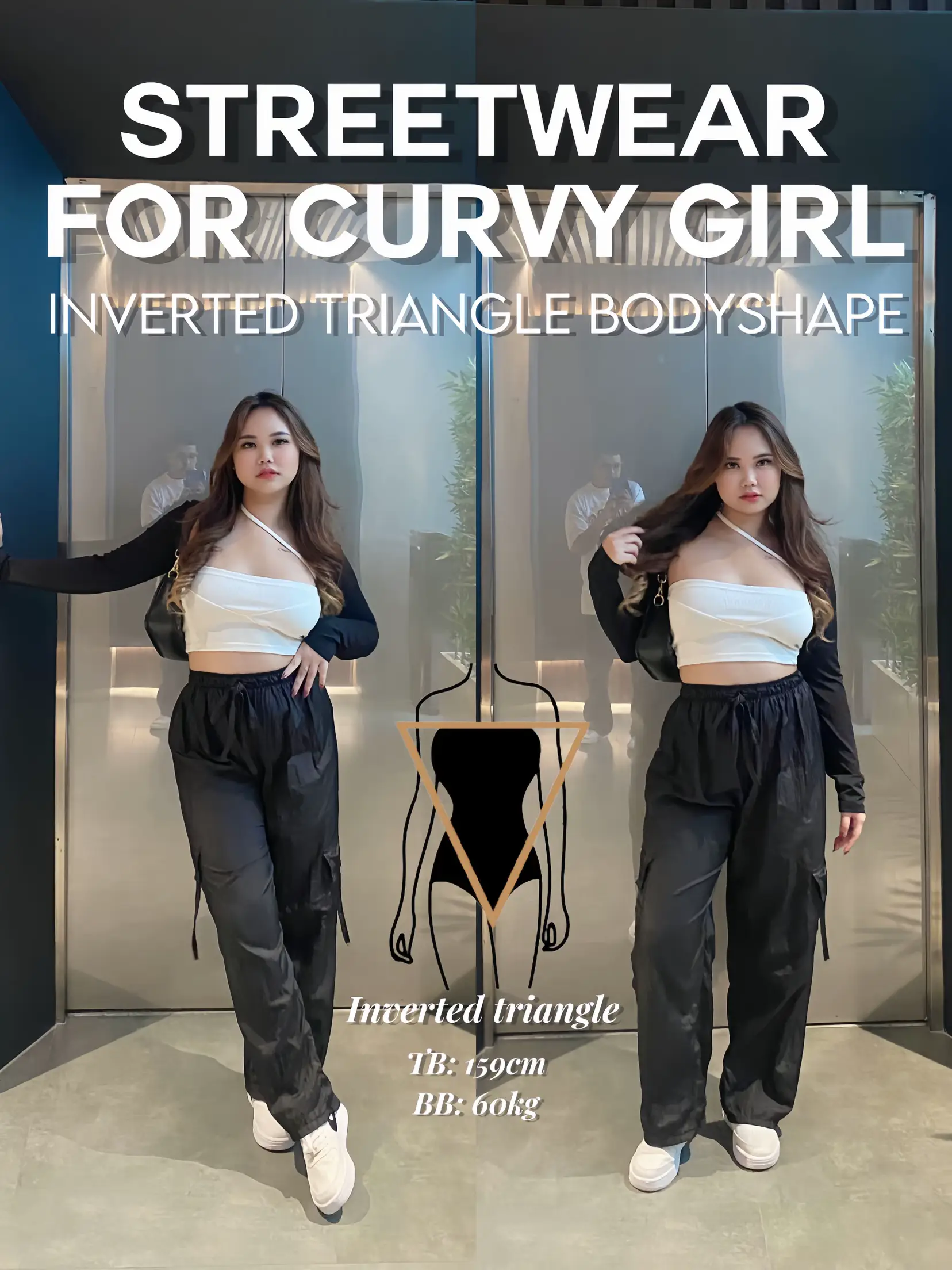 Streetwear for curvy girl who have inverted🔻