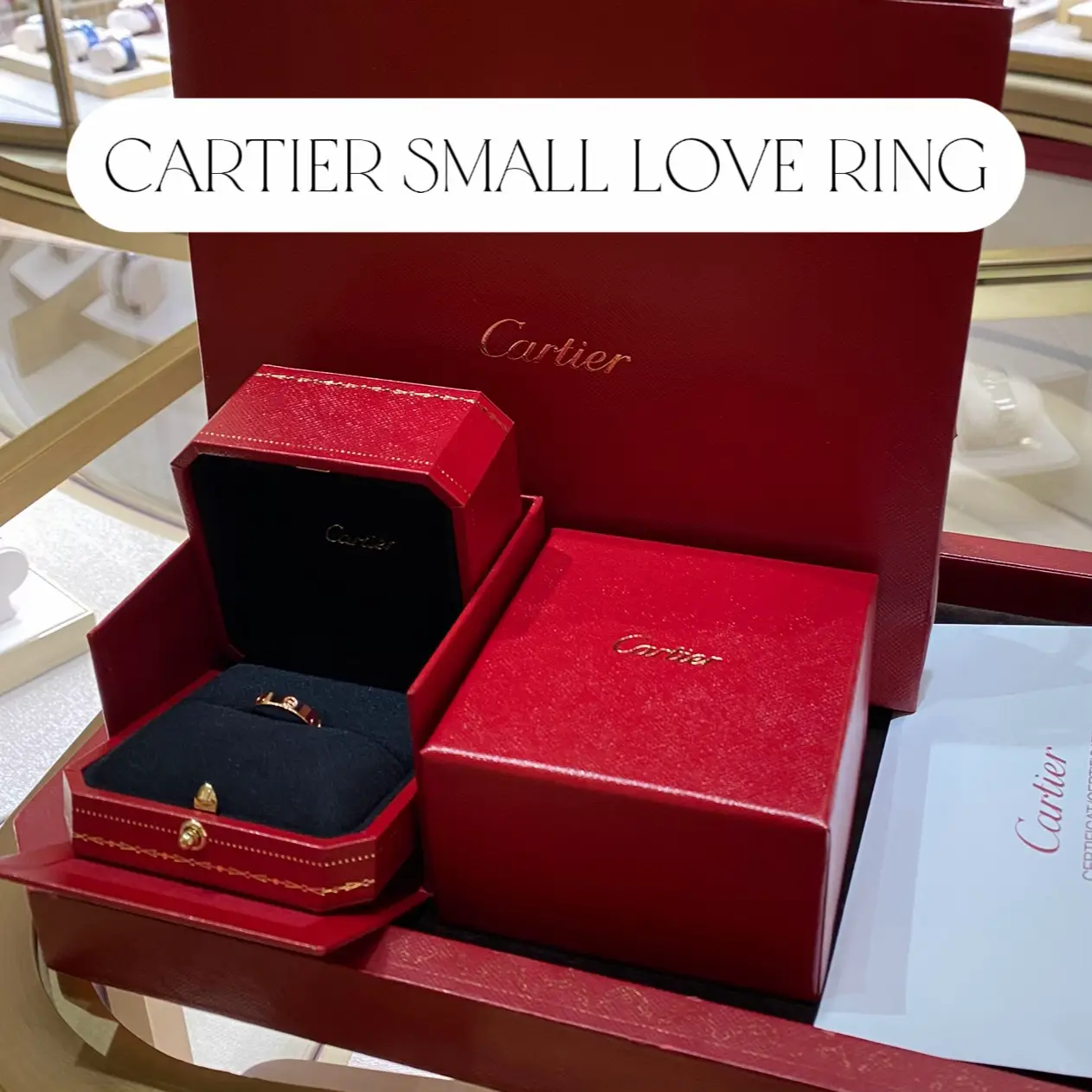 Cartier on sale small love