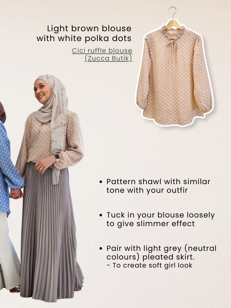 Style tips for polka dots blouse | Gallery posted by ZUCCA | Lemon8 