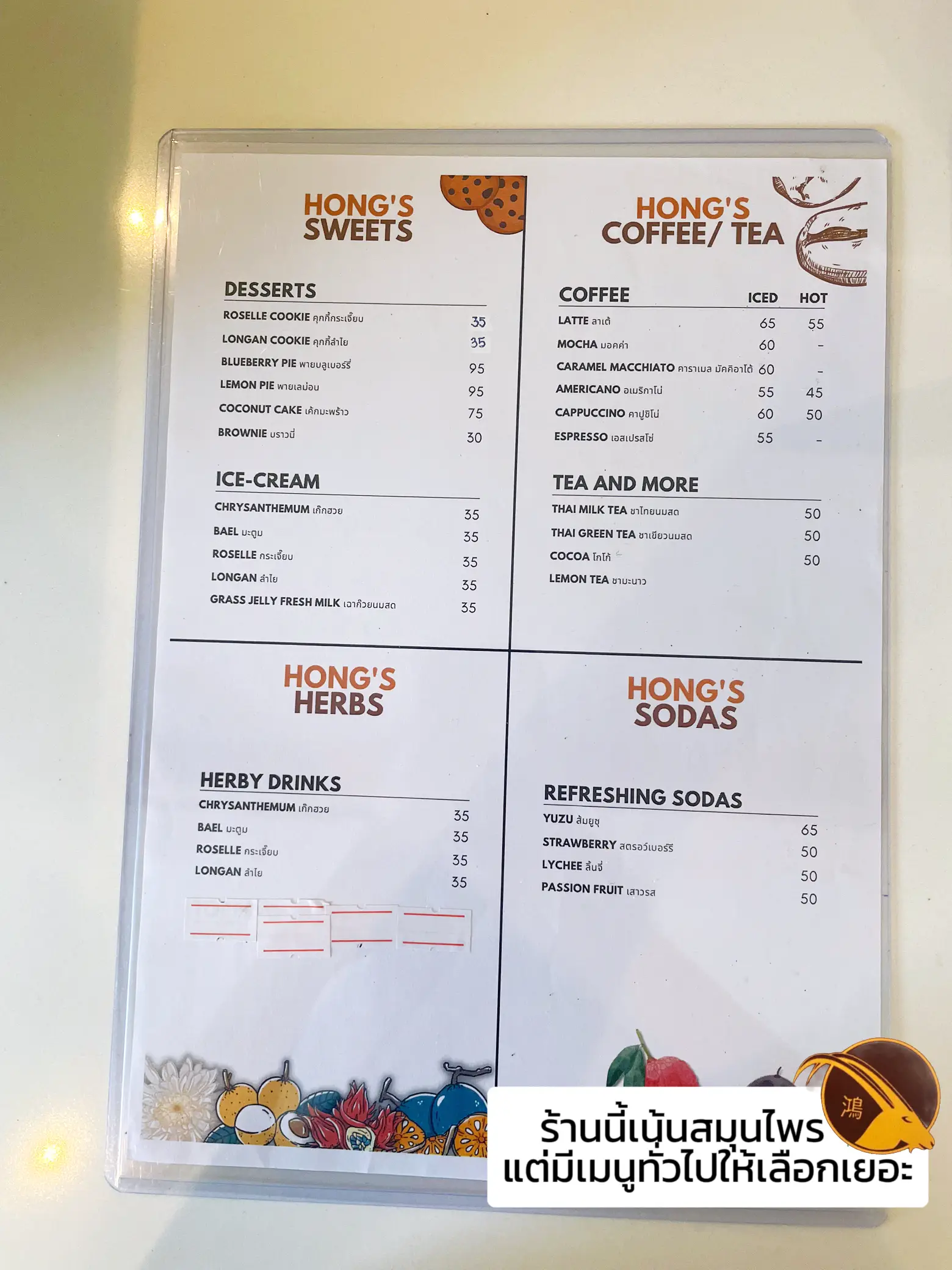 Hong Herbs Cafe คาเฟ่เปิดใหม่ใกล้ MRT สุทธิสาร ราคาน่ารัก แกลเลอรีที่