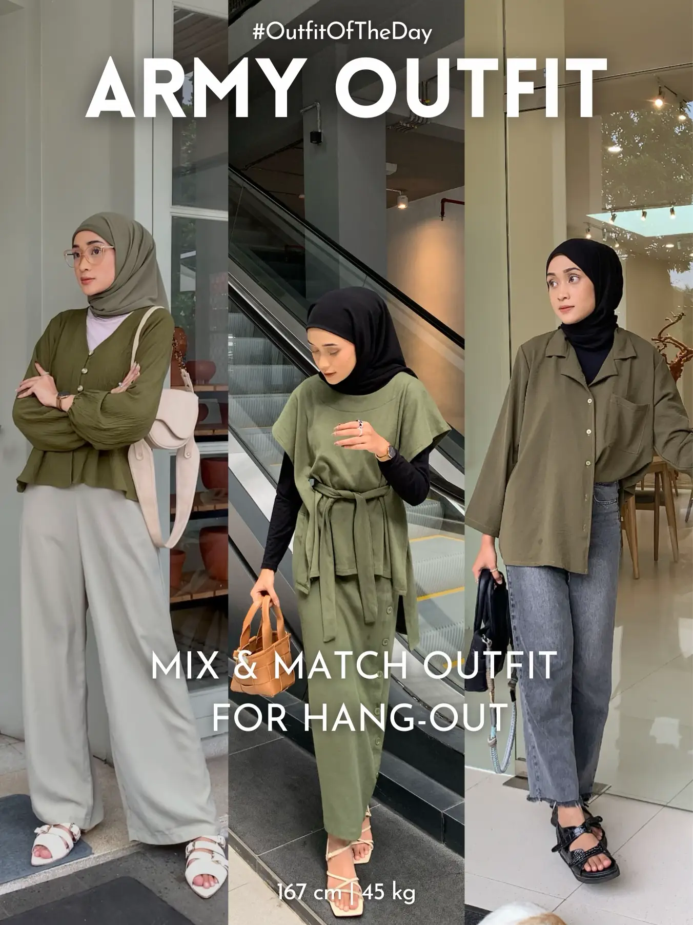 Ootd 2024 hijab army