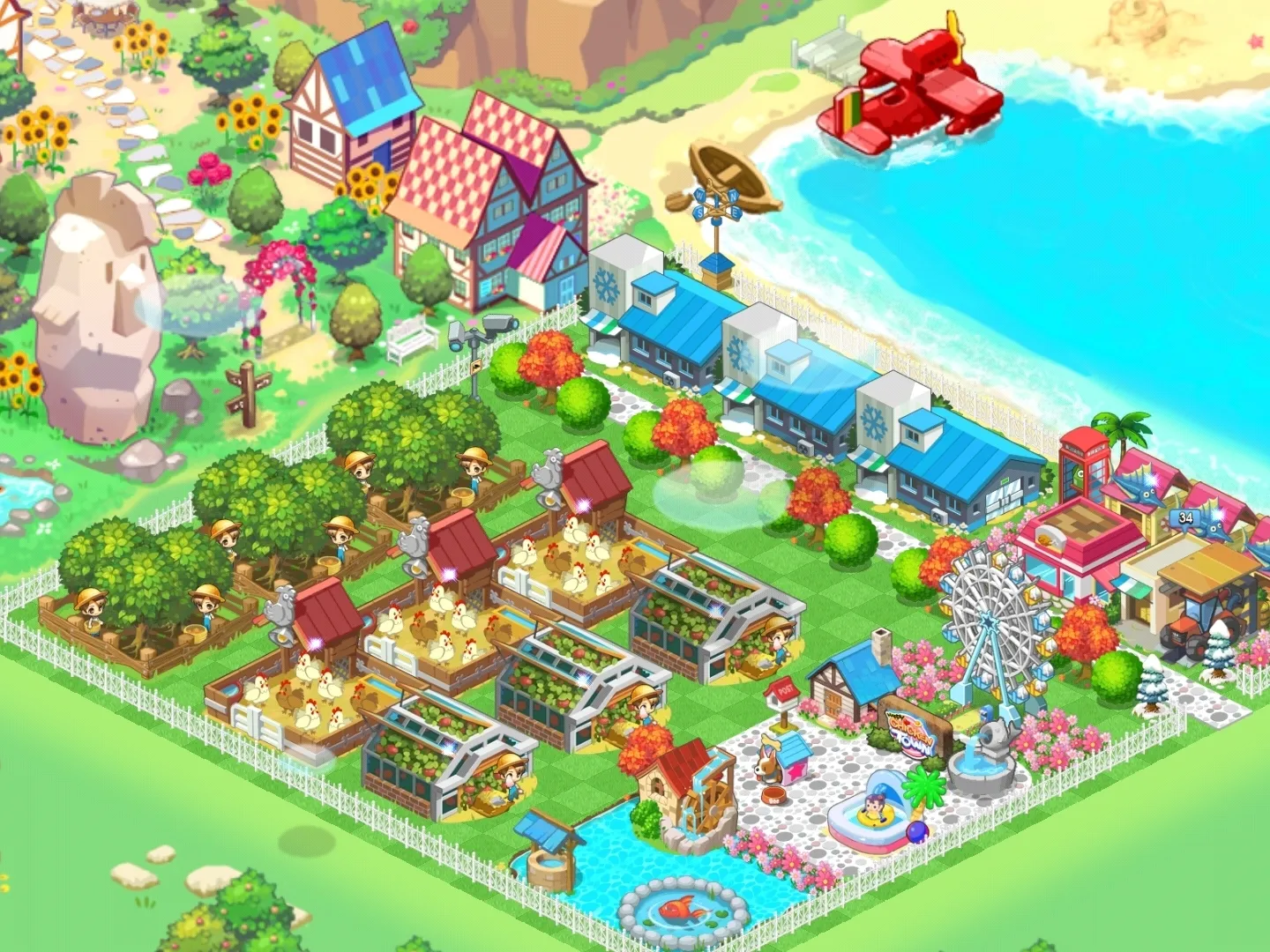 Happy Chicken Town Games Shop & Farm Decoration Games | Gallery posted by  แอ๊ปเปิ้ล | Lemon8