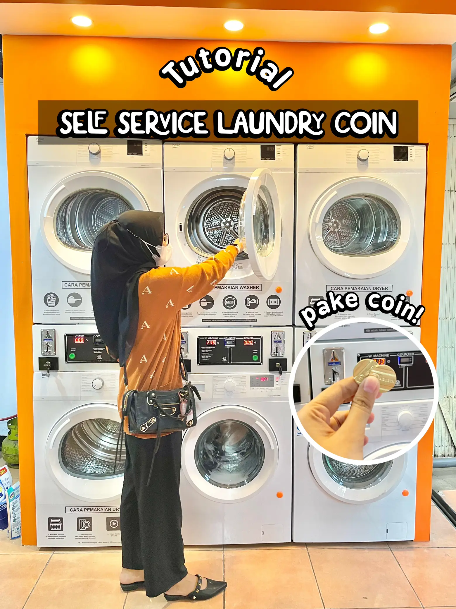 Tutorial Self Service Laundry Coin Gallery posted by Putri