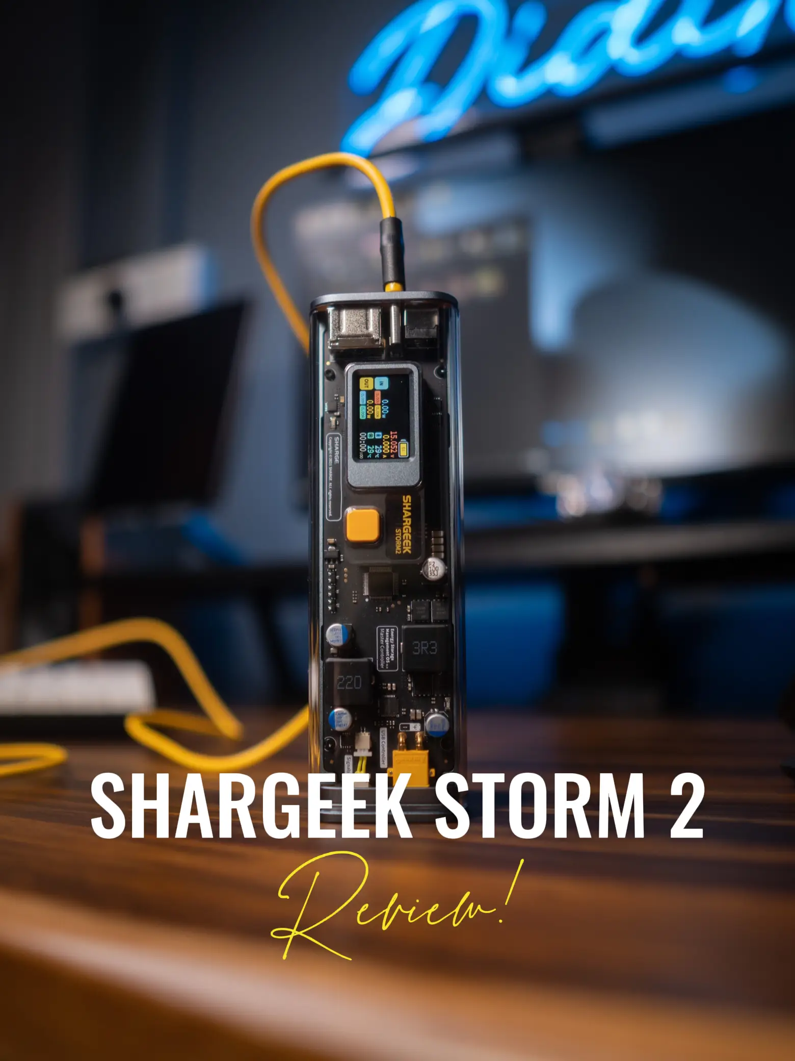 Shargeek's Storm 2 is a 100W power bank with a see-through design that is  absolutely ridiculous