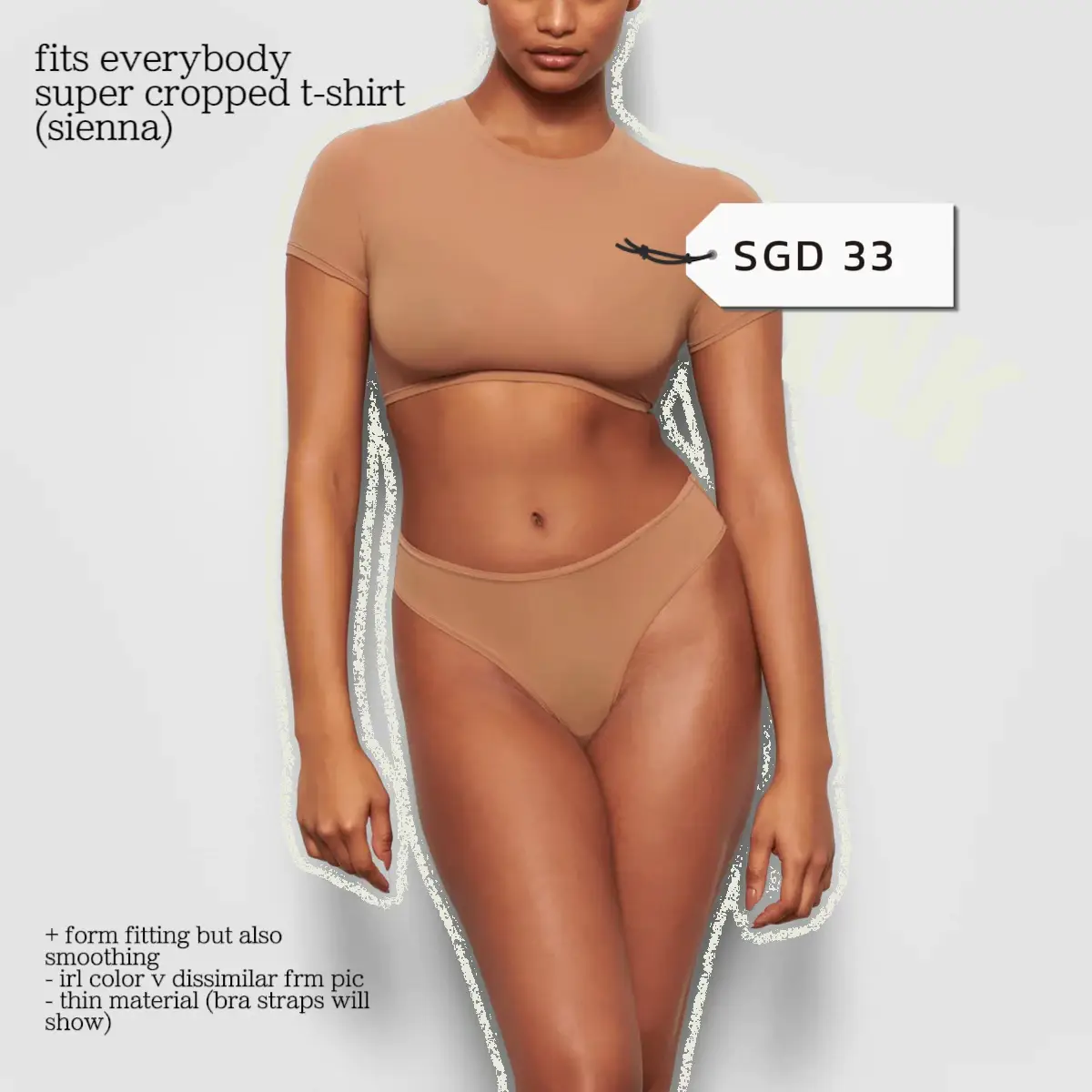 SKIMS Kim Kardashian *FITS EVERYBODY CROSSOVER BRA* / Color: Sienna/ Size:  2X 