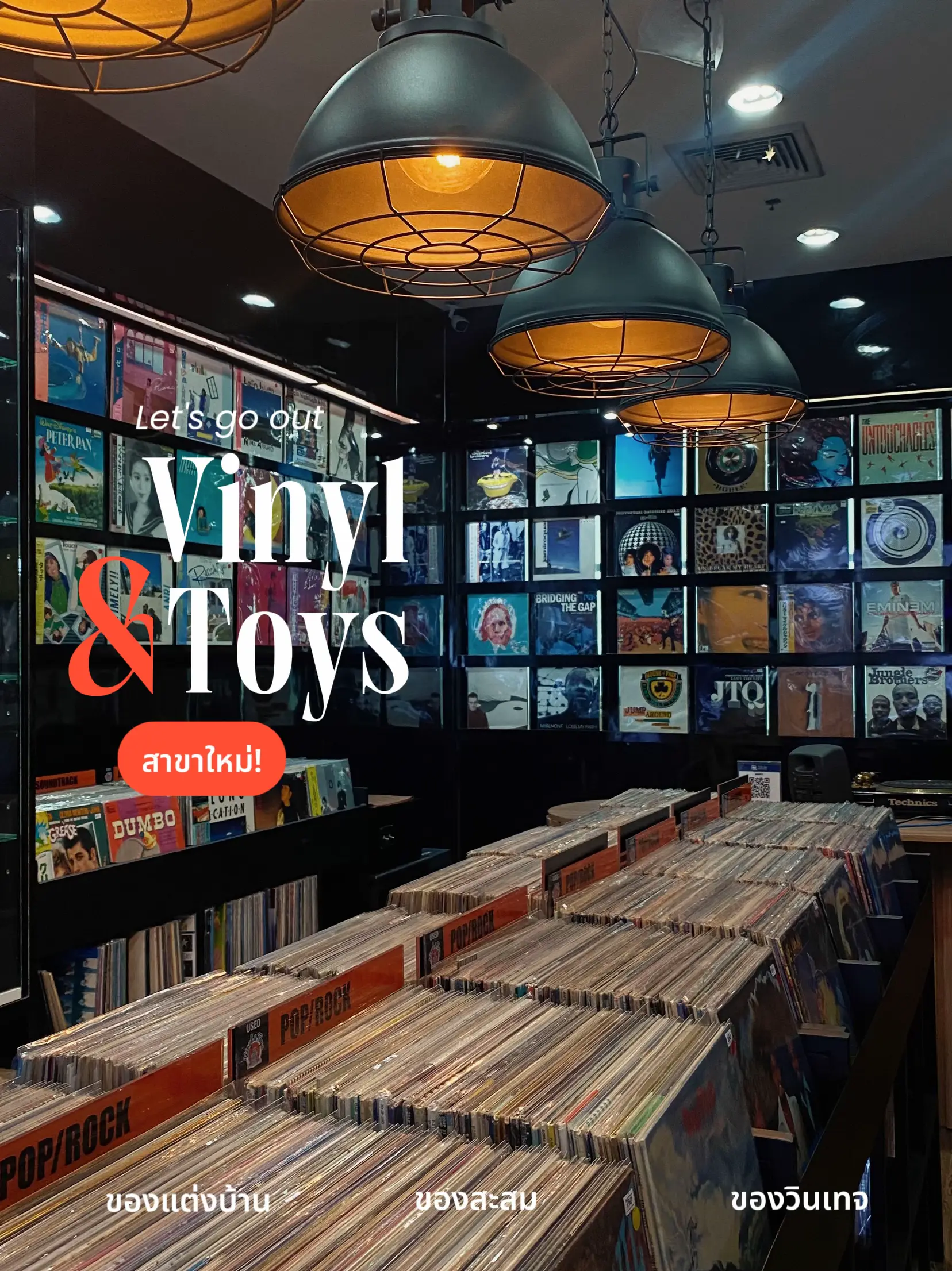 Vinyl & Toys ไอเดียแต่งห้องด้วยแผ่นเสียง 🎷 แกลเลอรีที่โพสต์โดย