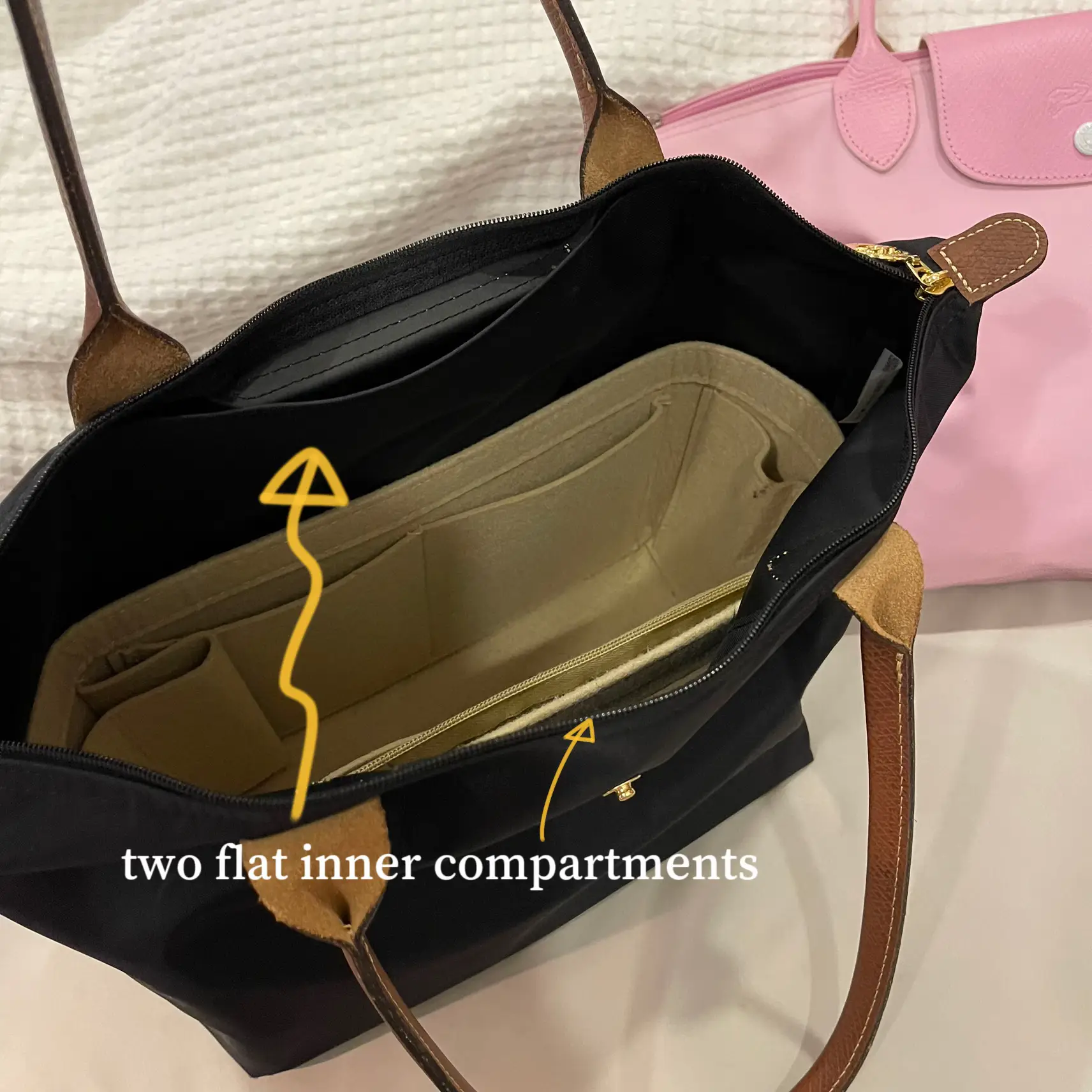 Longchamp Le Pliage Top Handle Small VS XS Size Comparison/What Fits/Mod  Shots 