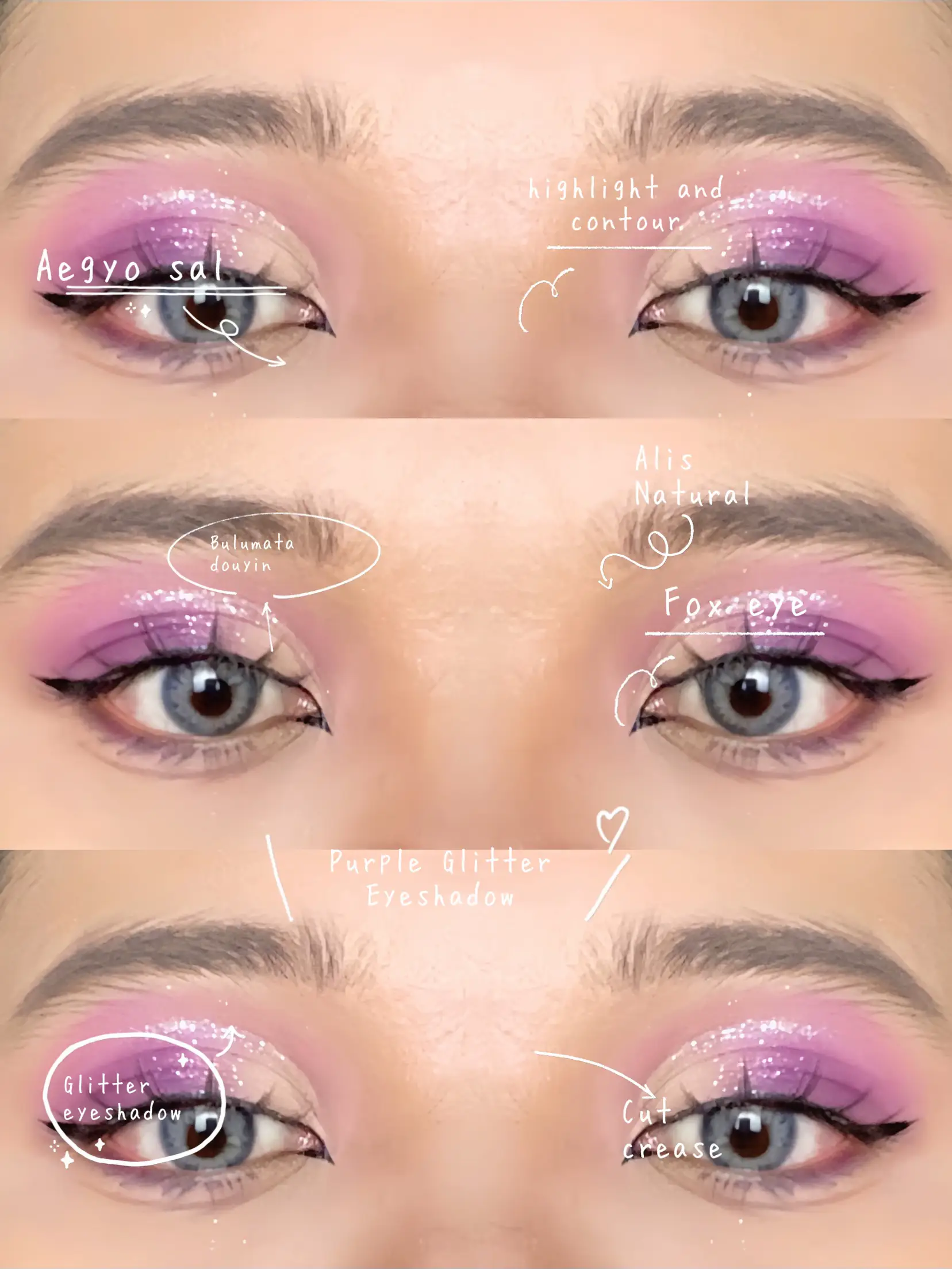 Multicolor Glitter Makeup Tutorial - Intense Glitter Eye Makeup