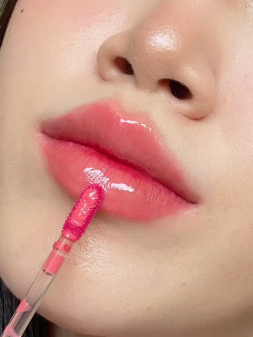 👀How to apply glossy juicy lip Chinese sister style🎀