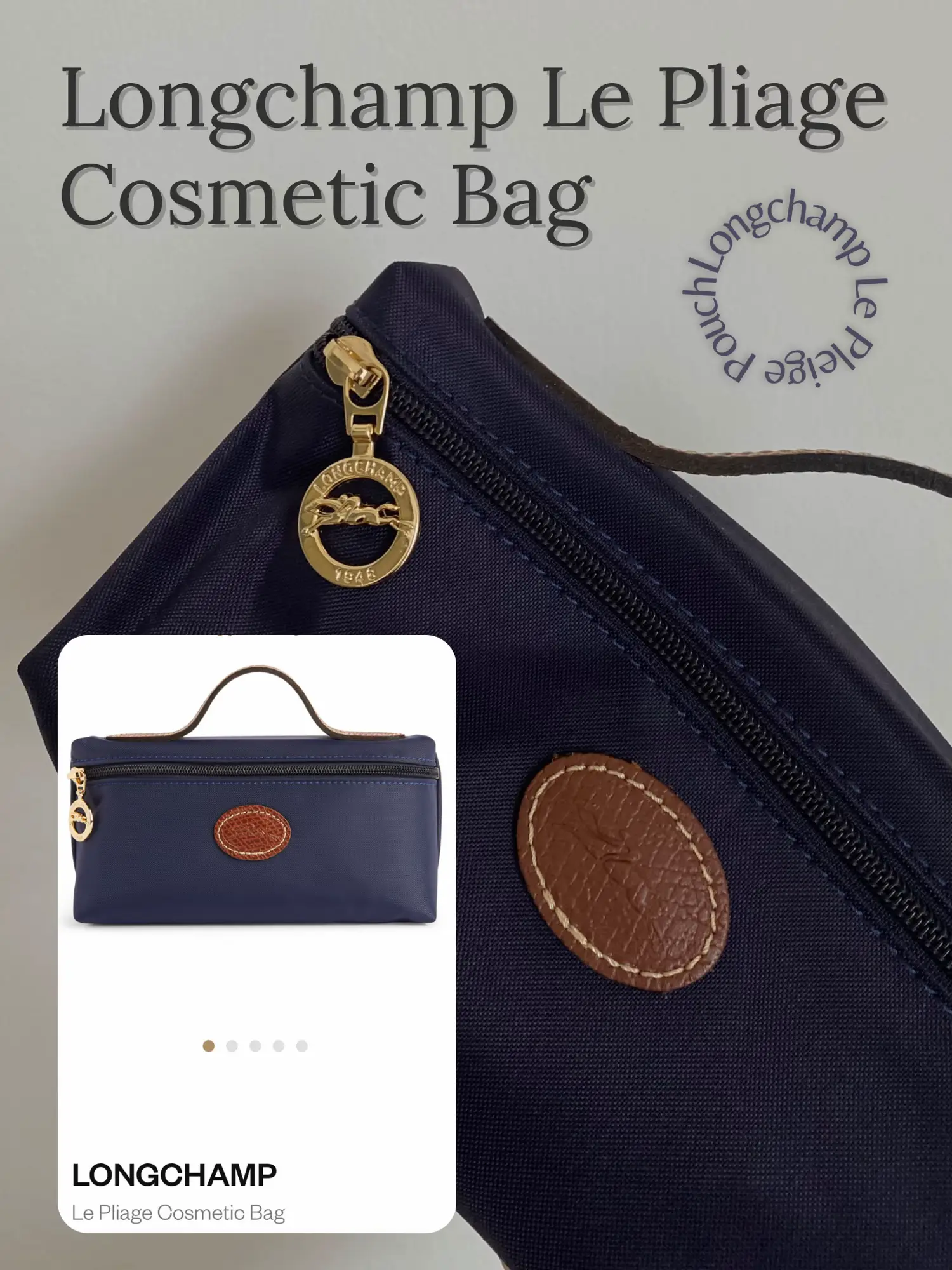 Longchamp Blue Cosmetic Bags