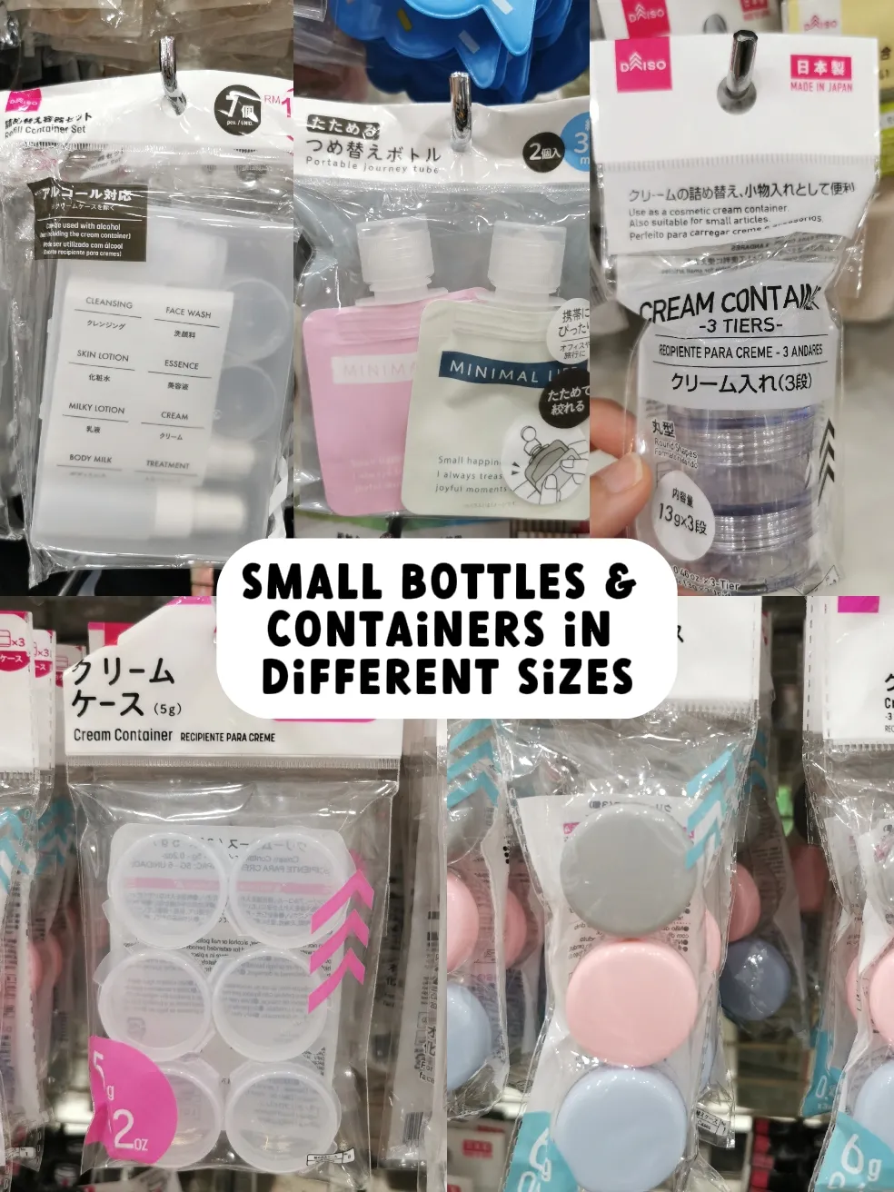 Daiso travel cubes deals