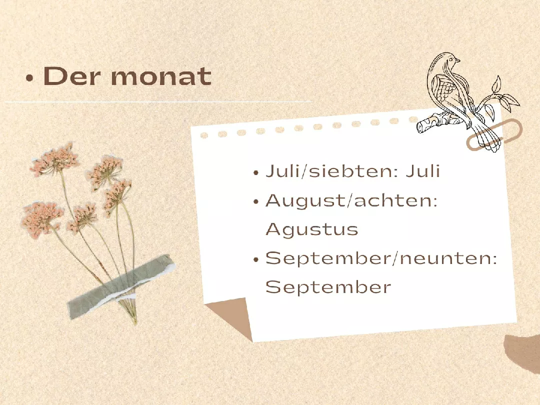 der Monat September