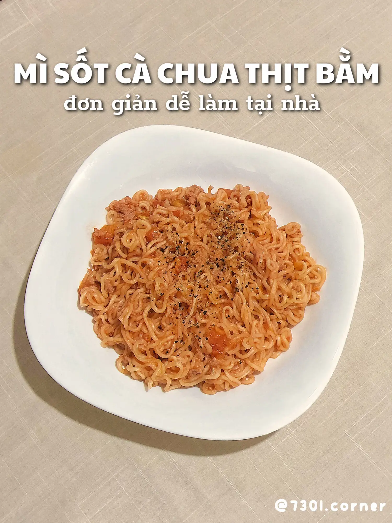 Mì Sốt Cà Chua Thịt Băm