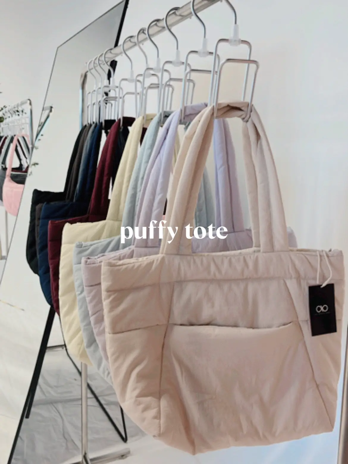 Puffy tote clearance