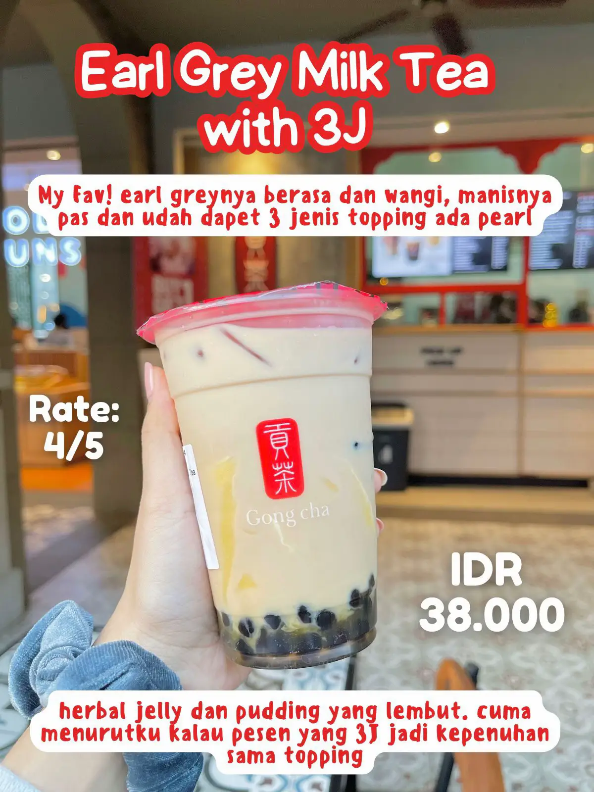 Must Order Drinks at Gongcha PIK Galeri diposting oleh