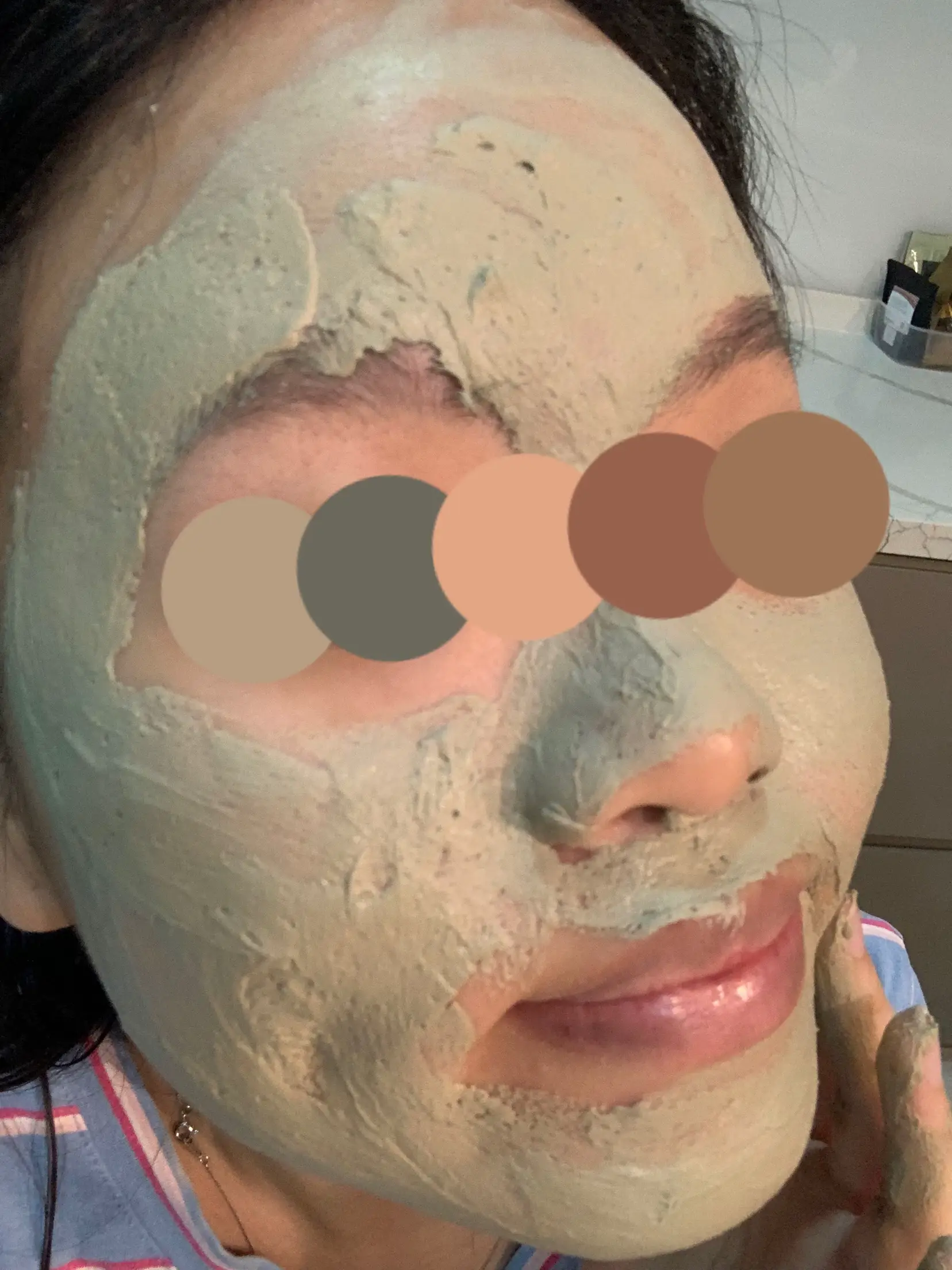 Trying the most powerful facial clay mask? ✨💯's images(5)