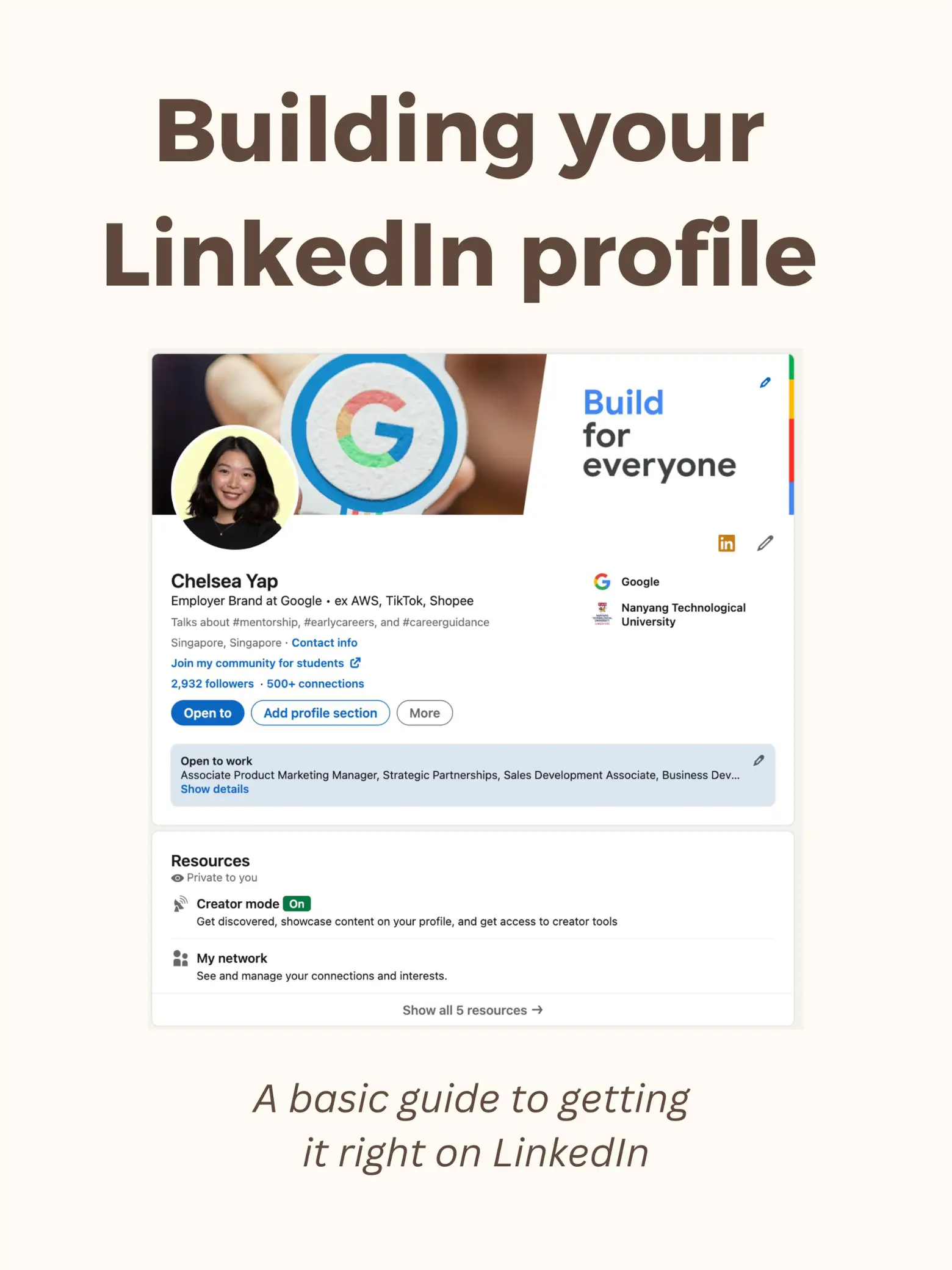 How To Build Your LinkedIn Profile