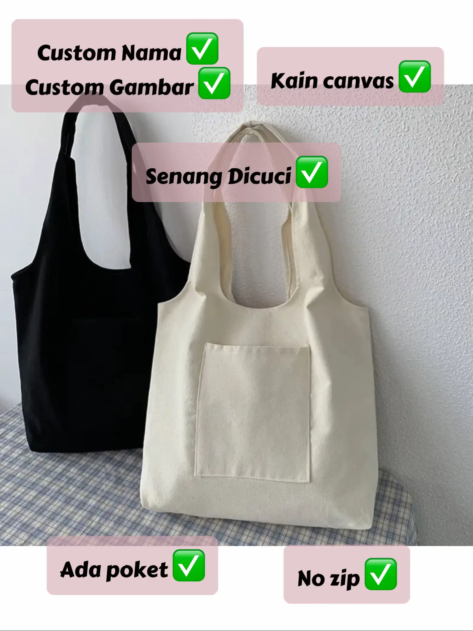 Canvas Pocket Bag 👜 RM 16.90, Video diterbitkan oleh HolyCubby
