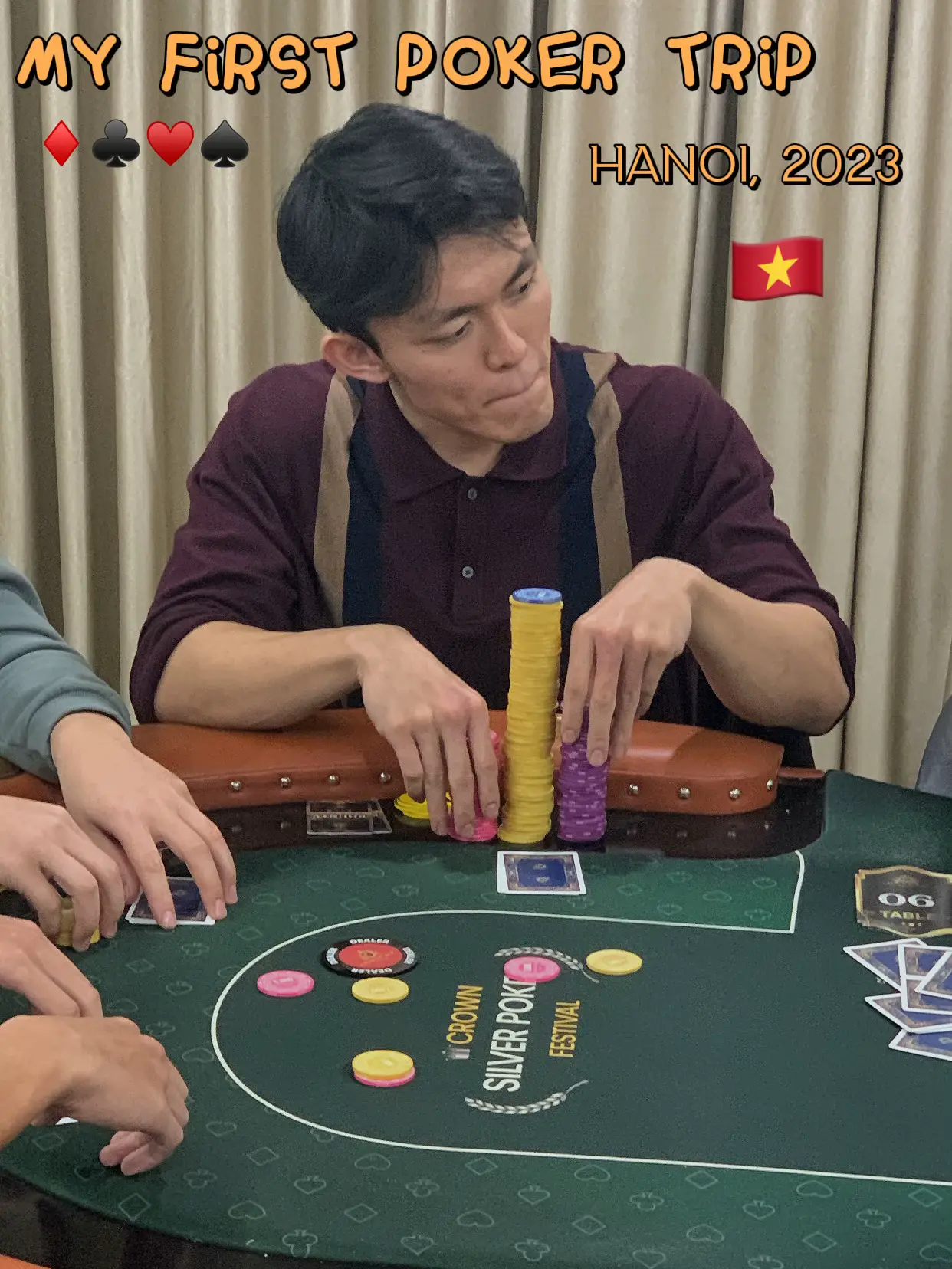 🃏My 1st Overseas Poker Tournament! (Hanoi, 2023) | Gallery posted by  Denlison | Lemon8