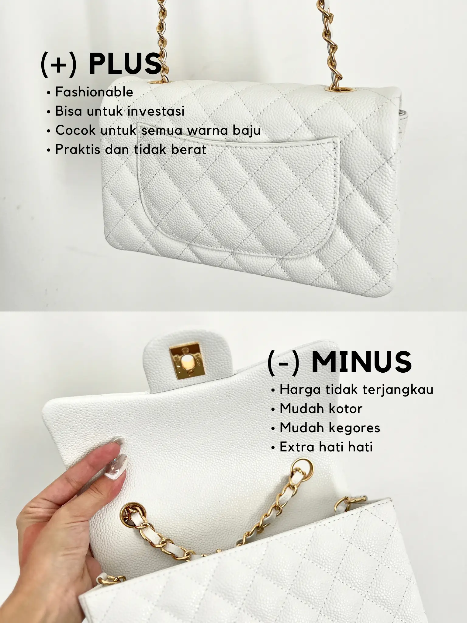 WHAT FITS INSIDE THE CHANEL 22 BAG IN WHITE - SMALL! UNBOXING / MODSHOTS /  WHAT FITS?! 