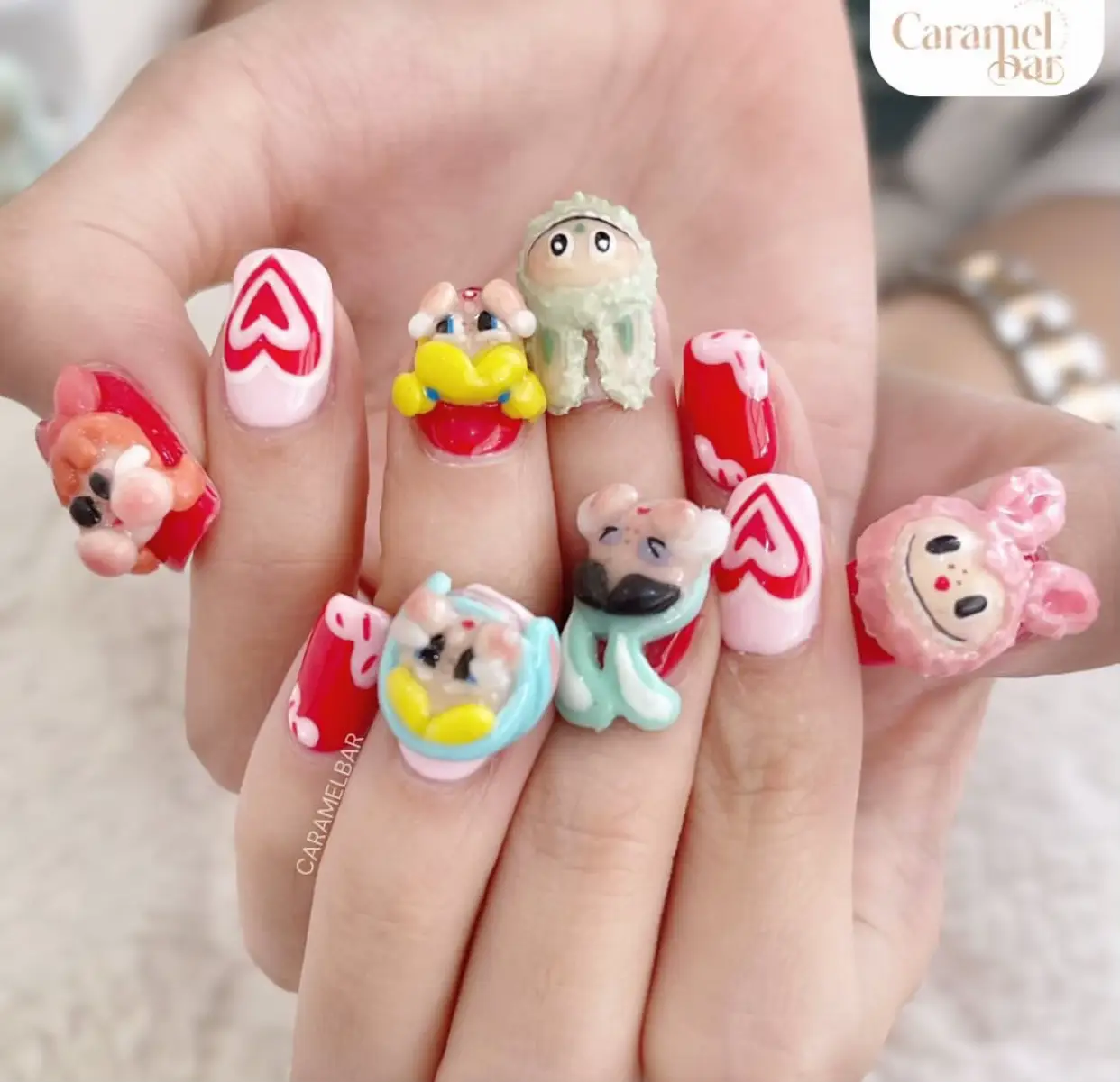 🐣Labubu nail idea 🤍 สุดคิ้ว