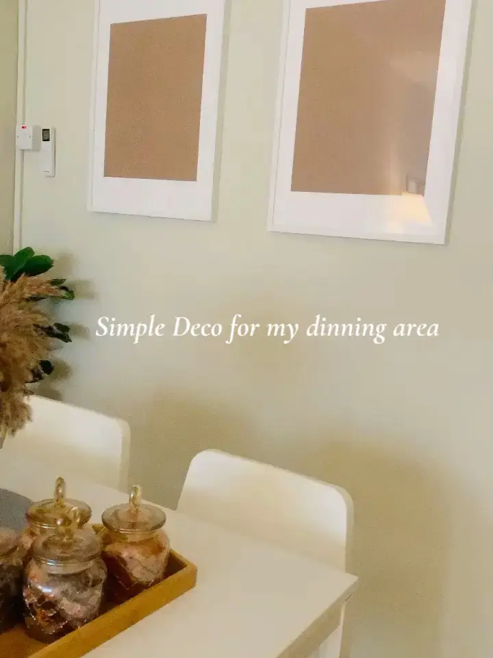 Simple deco for my dinning area | Bài viết do Mrs Azlizan đăng ...
