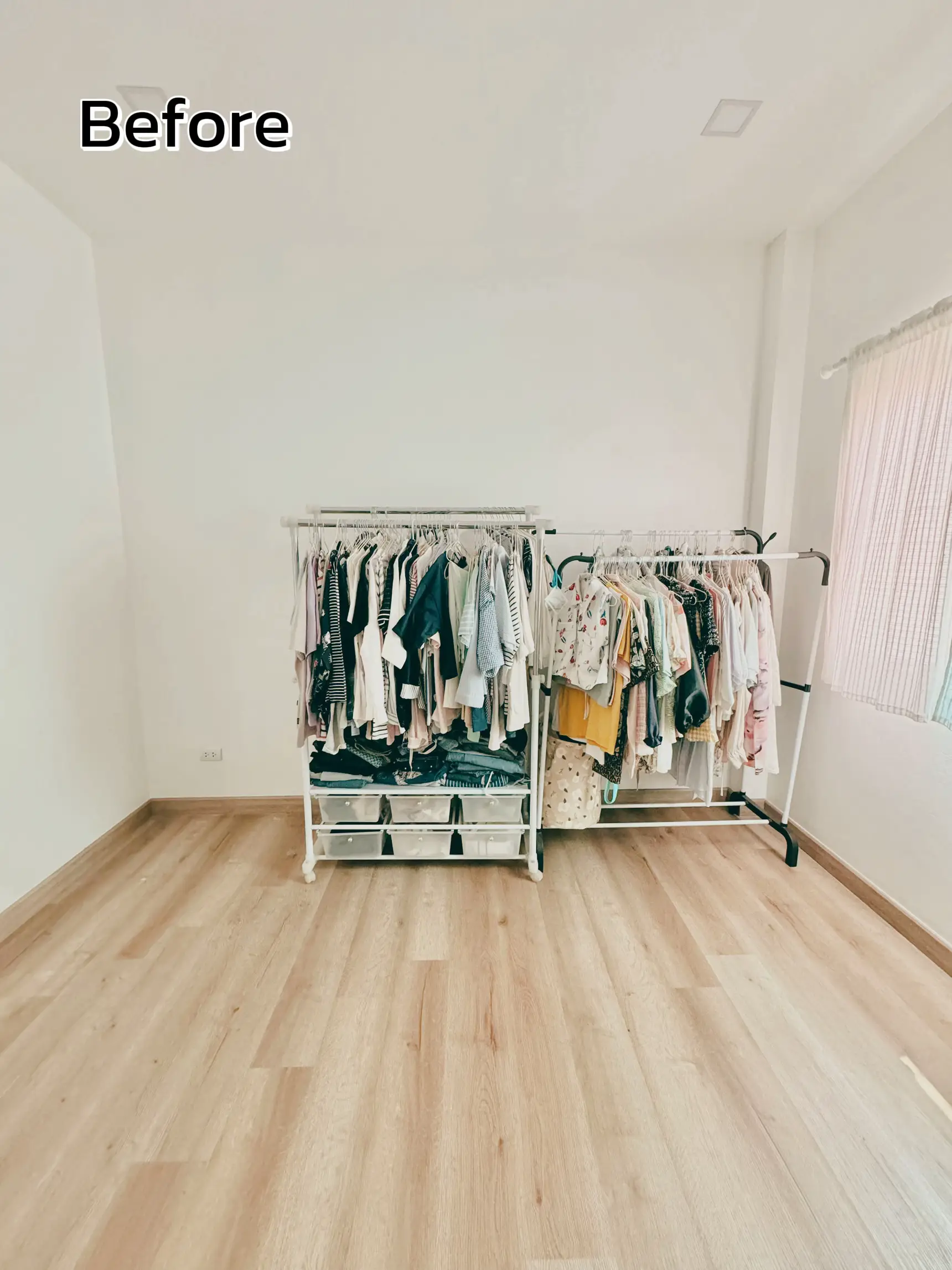 Walk-in closet แบบติดตั้งเอง งบสามพัน!!ได้อะไรบ้าง | แกลเลอรีที่โพสต์ ...