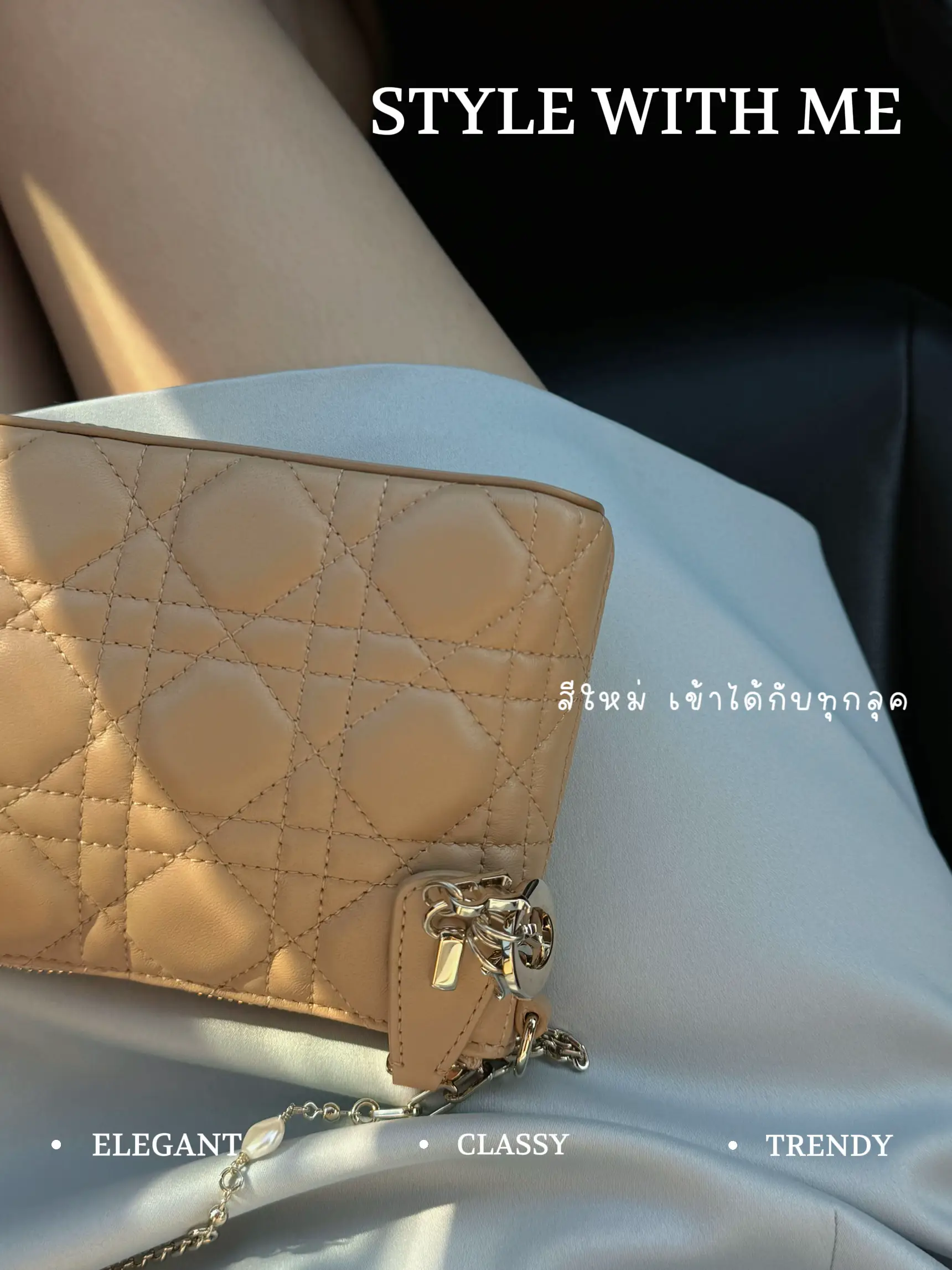 Miss Dior Midi Mini Bag Biscuit Cannage Lambskin