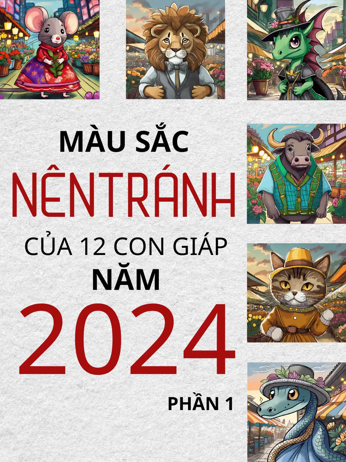 MÀU SẮC NÊN TRÁNH CỦA 12 CON GIÁP | Bộ sưu tập do Bo Thập Cẩm đăng ...