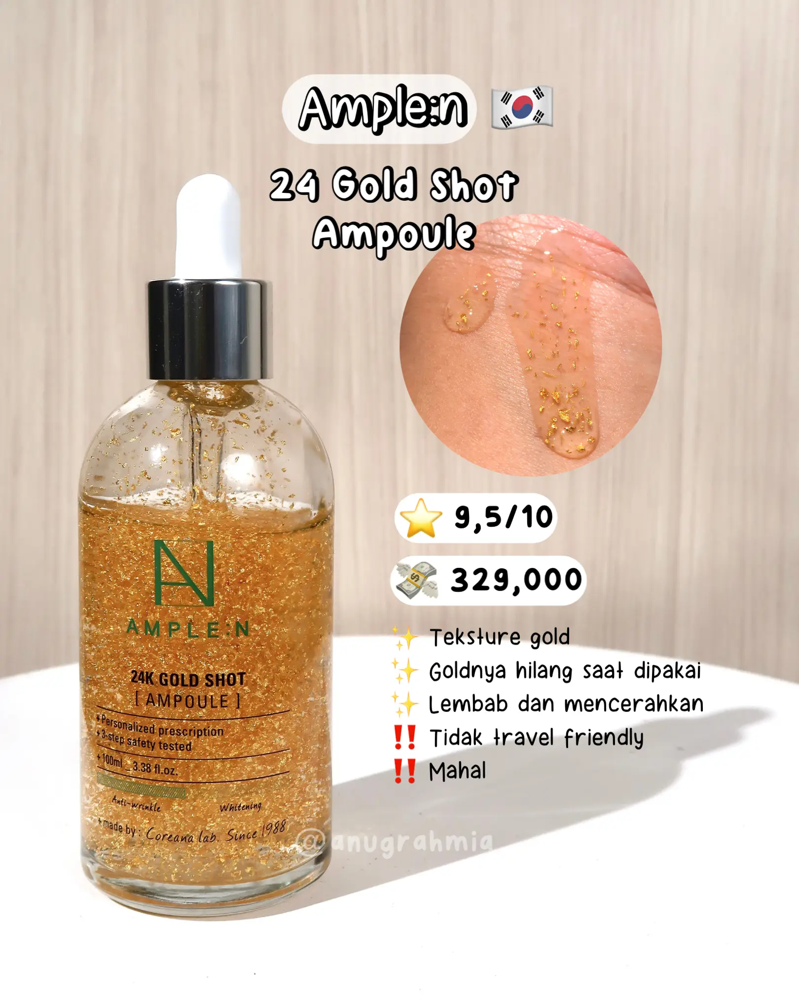 AMPLE:N 24K GOLD SHOT AMPOULE 100ML - Intelligent Marketer