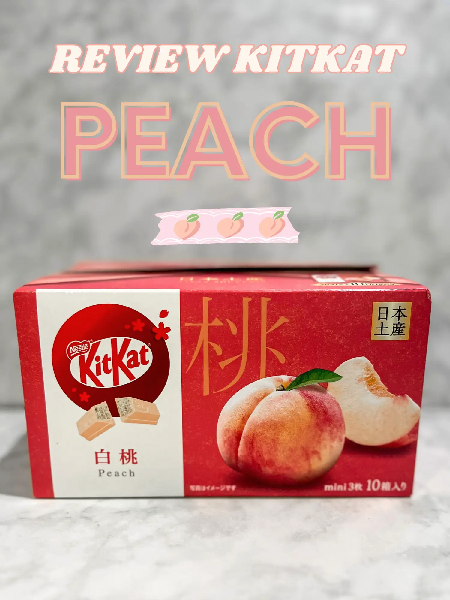 Review Kitkat Peach 🍑 Galeri diposting oleh Yngwieyucha Lemon8