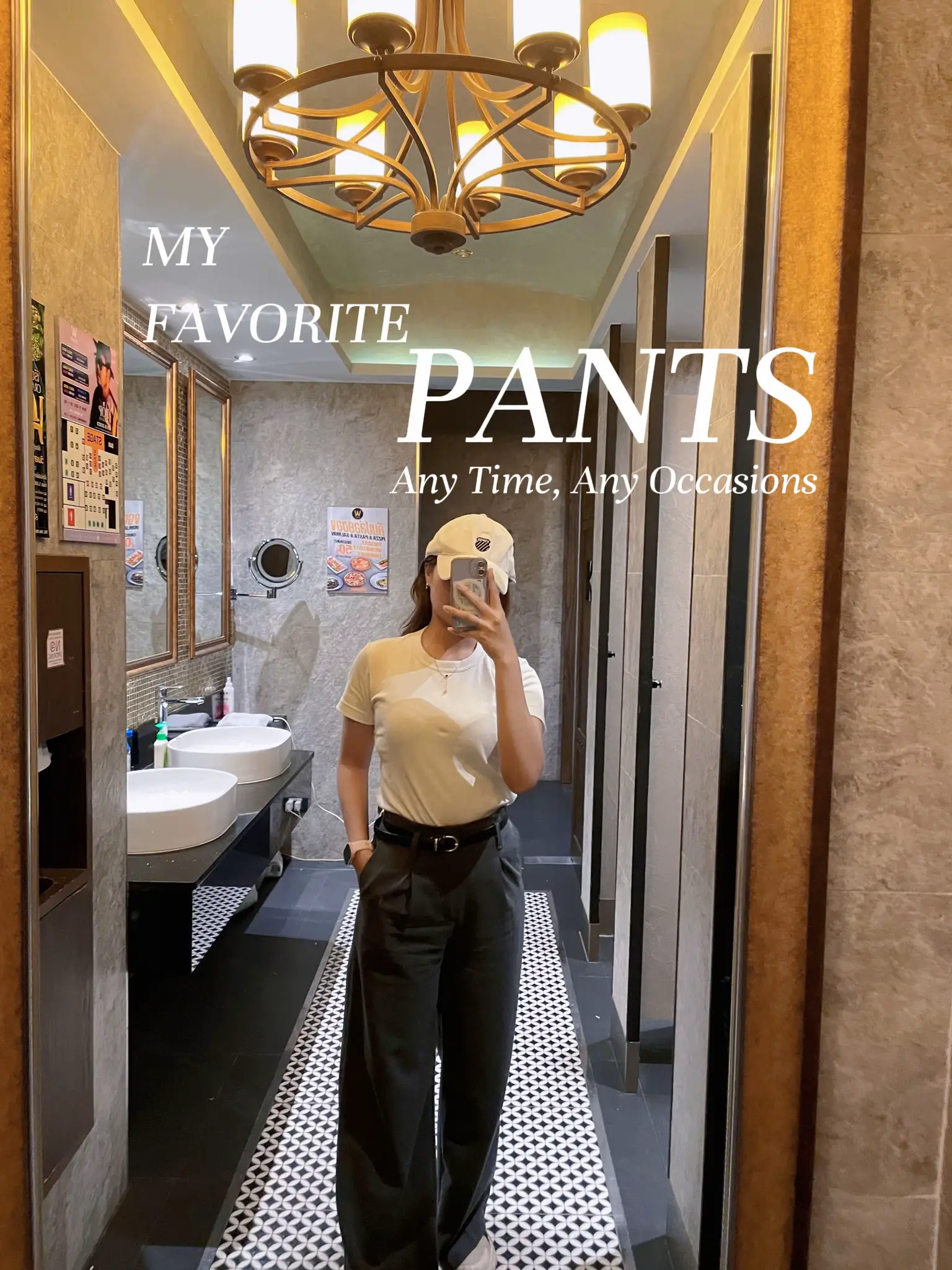 My fav pants กางเกงที่ใส่แล้วดูสูง 180เมตร 👌 แกลเลอรีที่โพสต์โดย