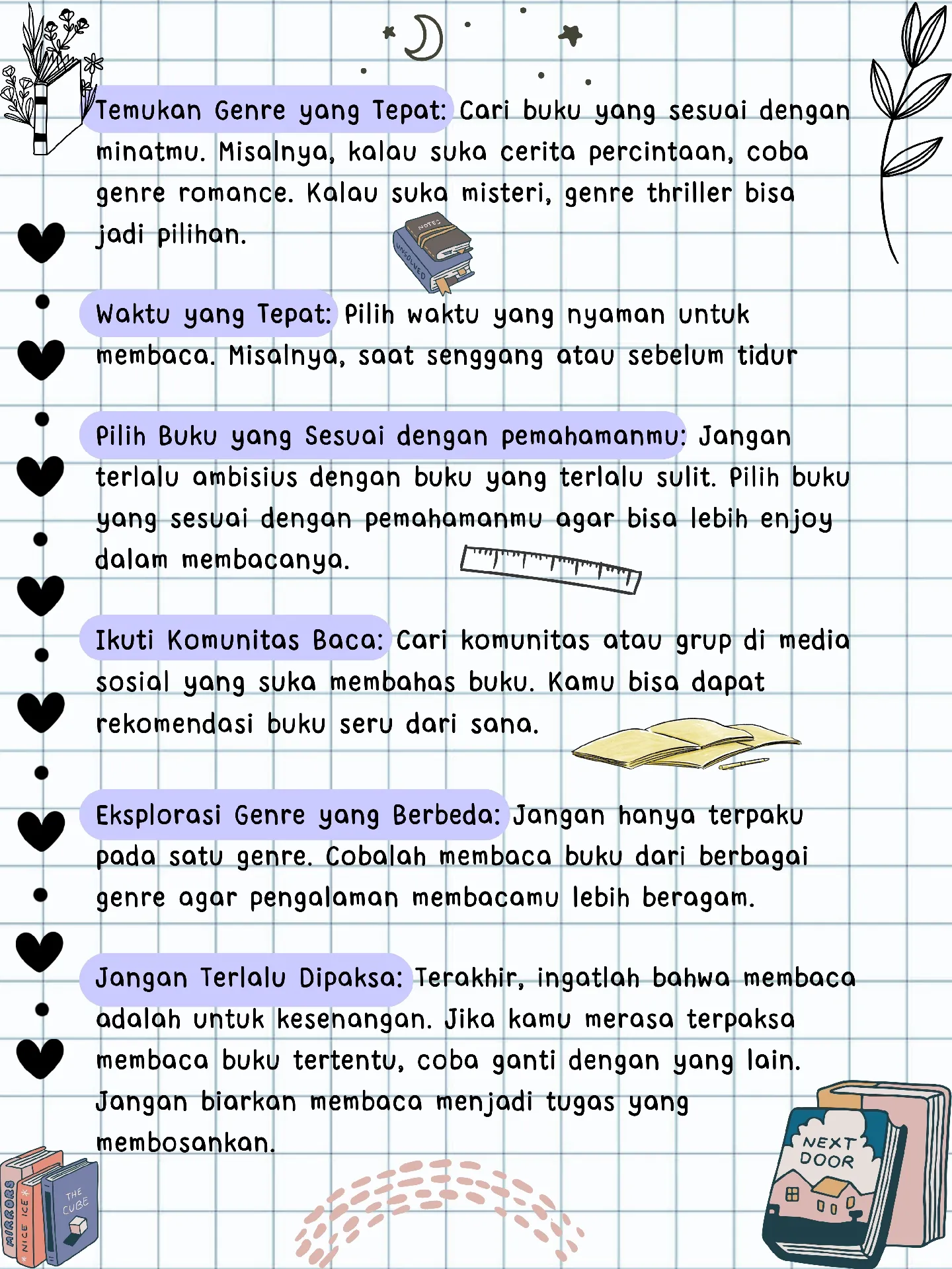 Tips Untuk Kamu Agar Suka Baca Buku📚 | Galeri Diposting Oleh Kula | Lemon8