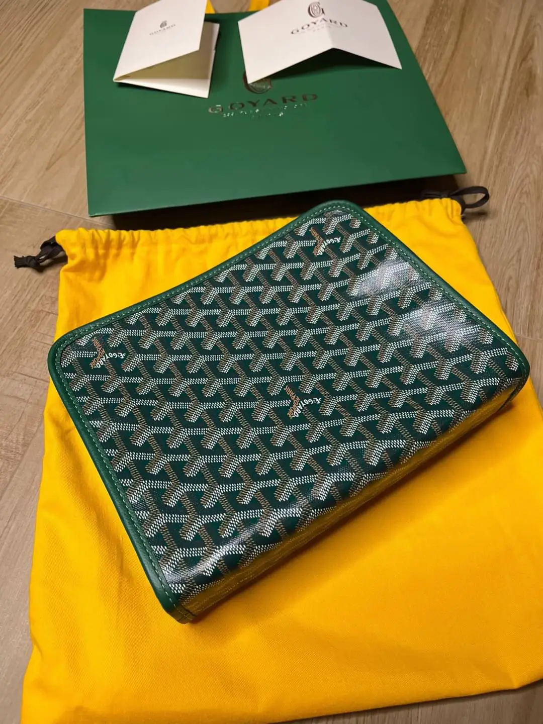 Unboxing of my Goyard clutch/Jouvence toiletry bag. #goyard